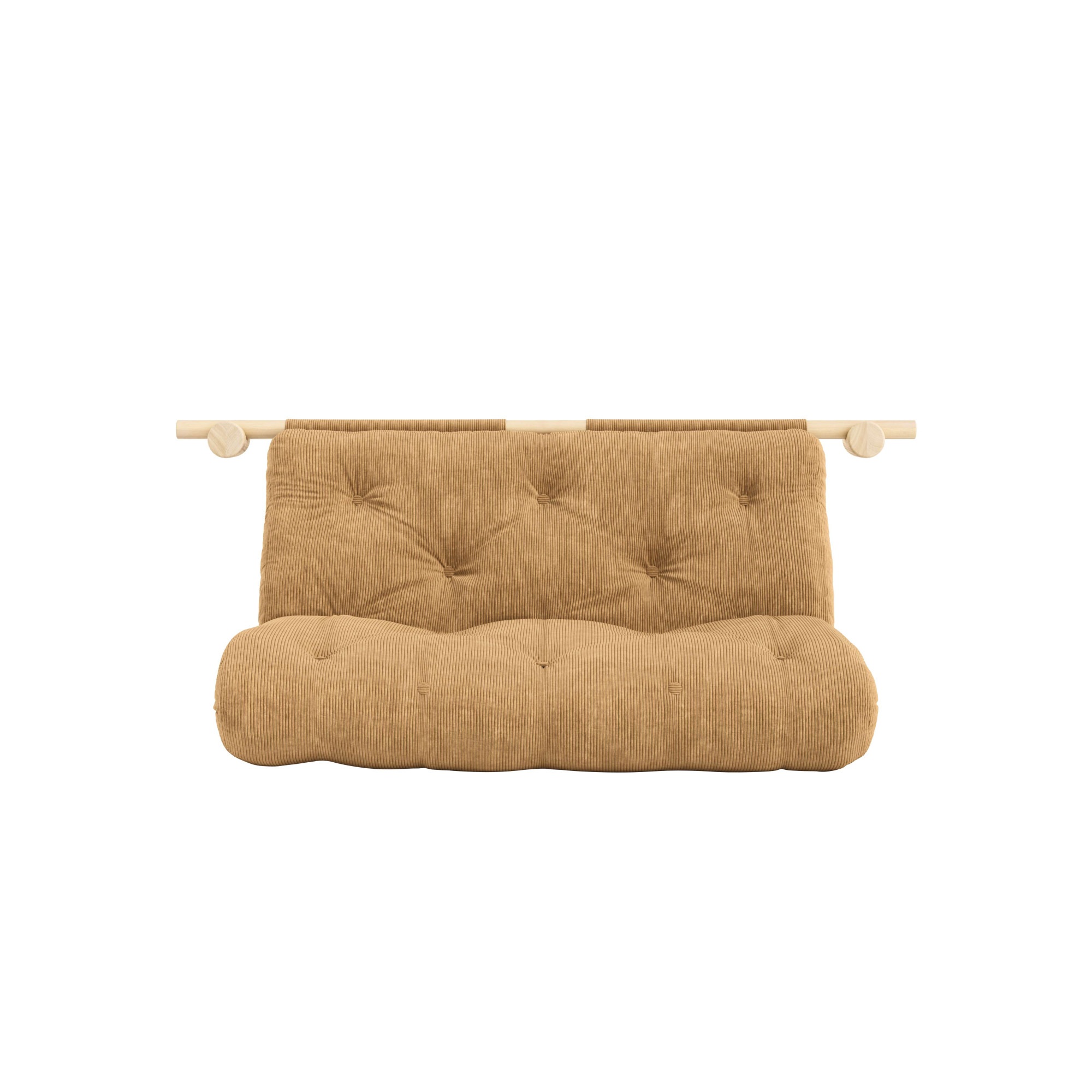 Karup Design Schlafsofa »Hooked Schlafsessel, Sitz- und Schlafplatz, Wandmontiert, platzsparend«, Futonmatratze inkl. Halterungsset aus FSC®-zertifiziertem Massivholz