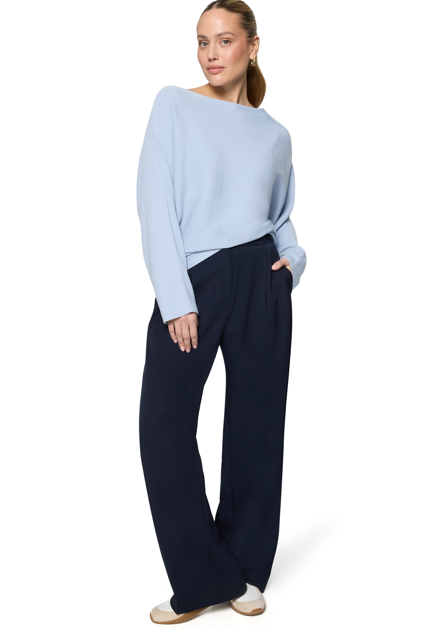 Zero Strickpullover »Damen mit U-Bootausschnitt« 1 tlg. Plain/ohne Details