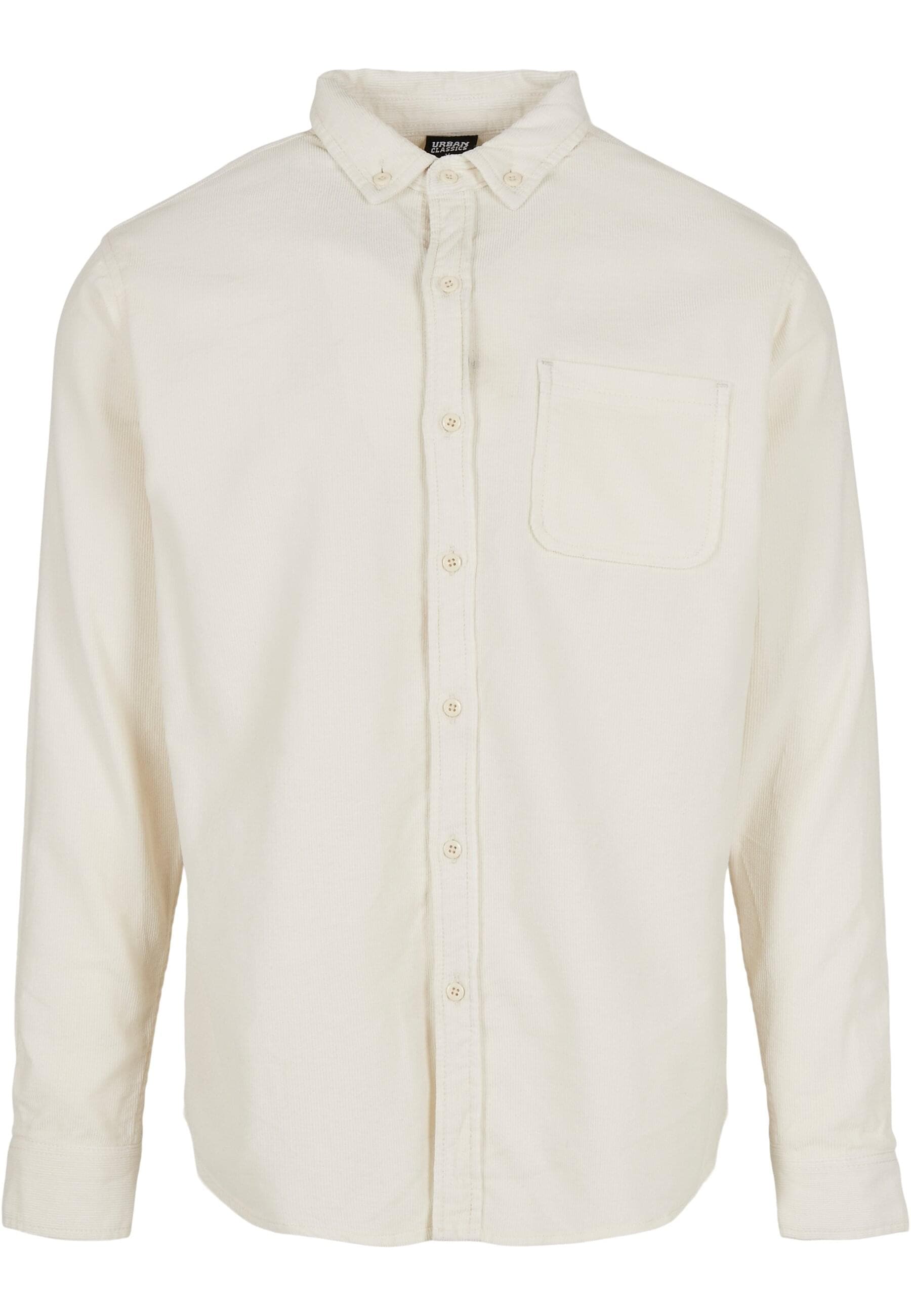 URBAN CLASSICS Langarmhemd "Urban Classics Herren Corduroy Shirt" 1 Stk. günstig online kaufen