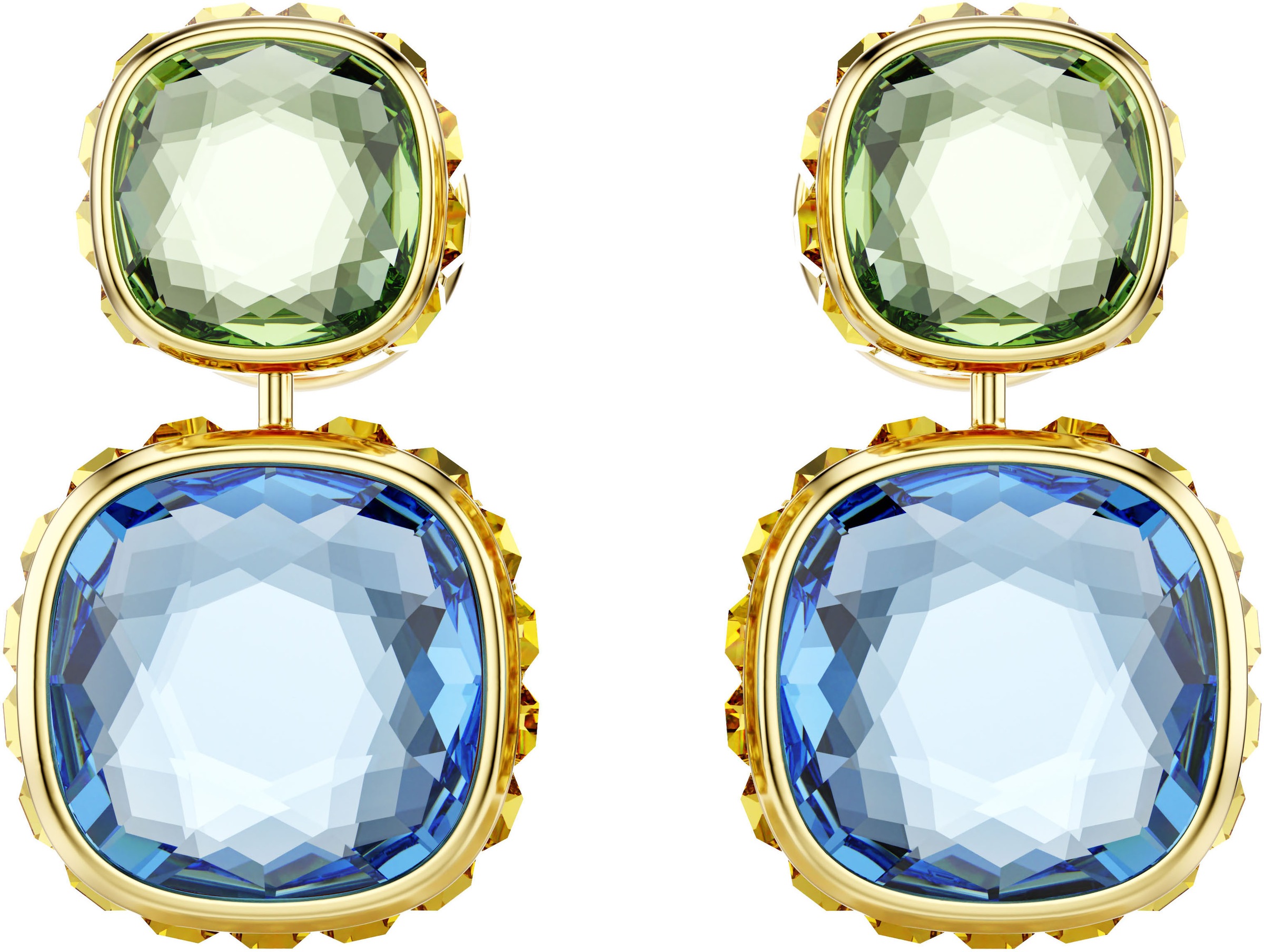 Swarovski Paar Ohrstecker »Schmuck Geschenk Chroma Drop-Ohrhänger, 5692492«, mit Swarovski® Kristall - Einhänger drehbar
