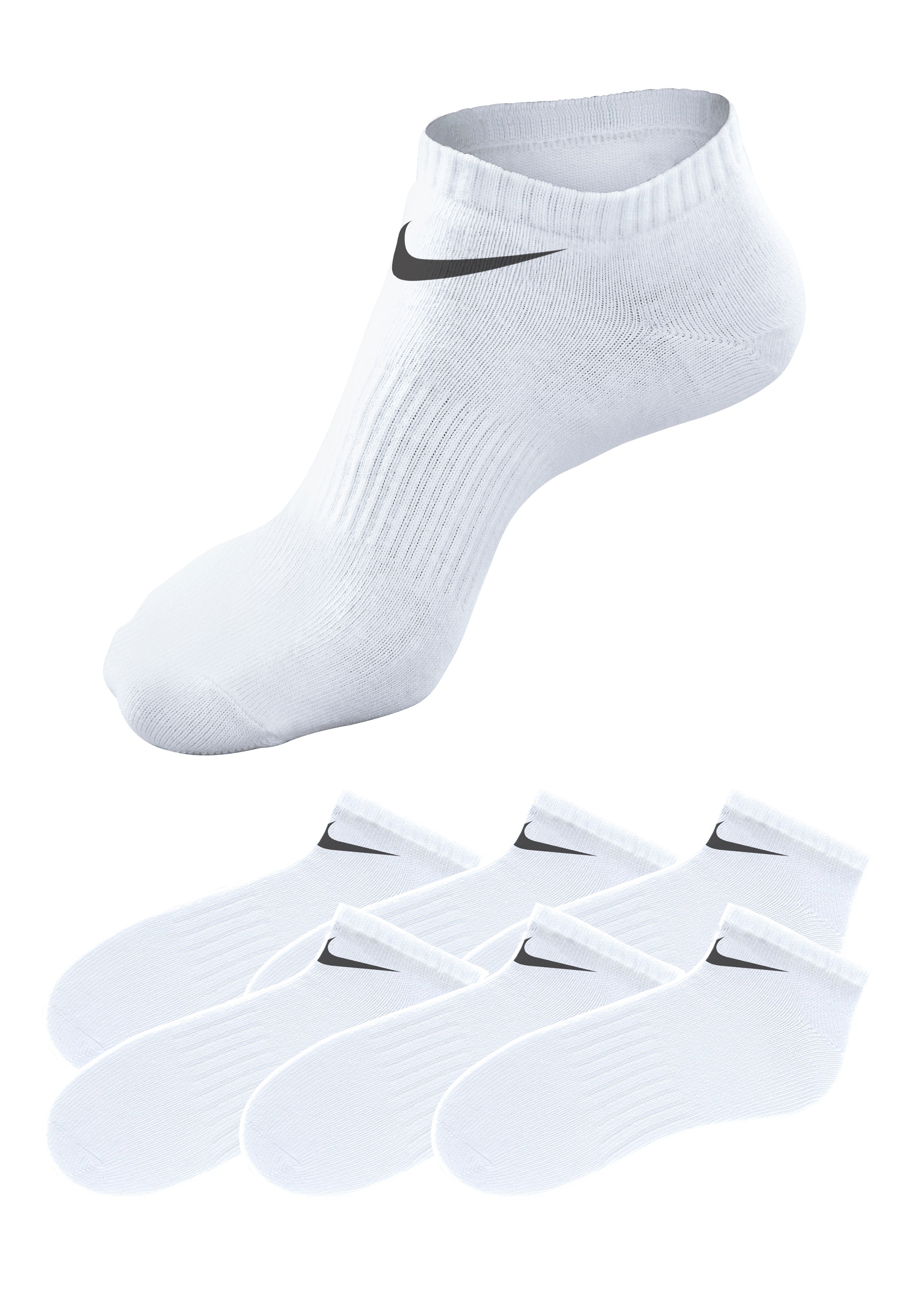 Nike Sneakersocken "SX7679-100" 6 Stk. tlg. mit Mittelfußgummi günstig online kaufen
