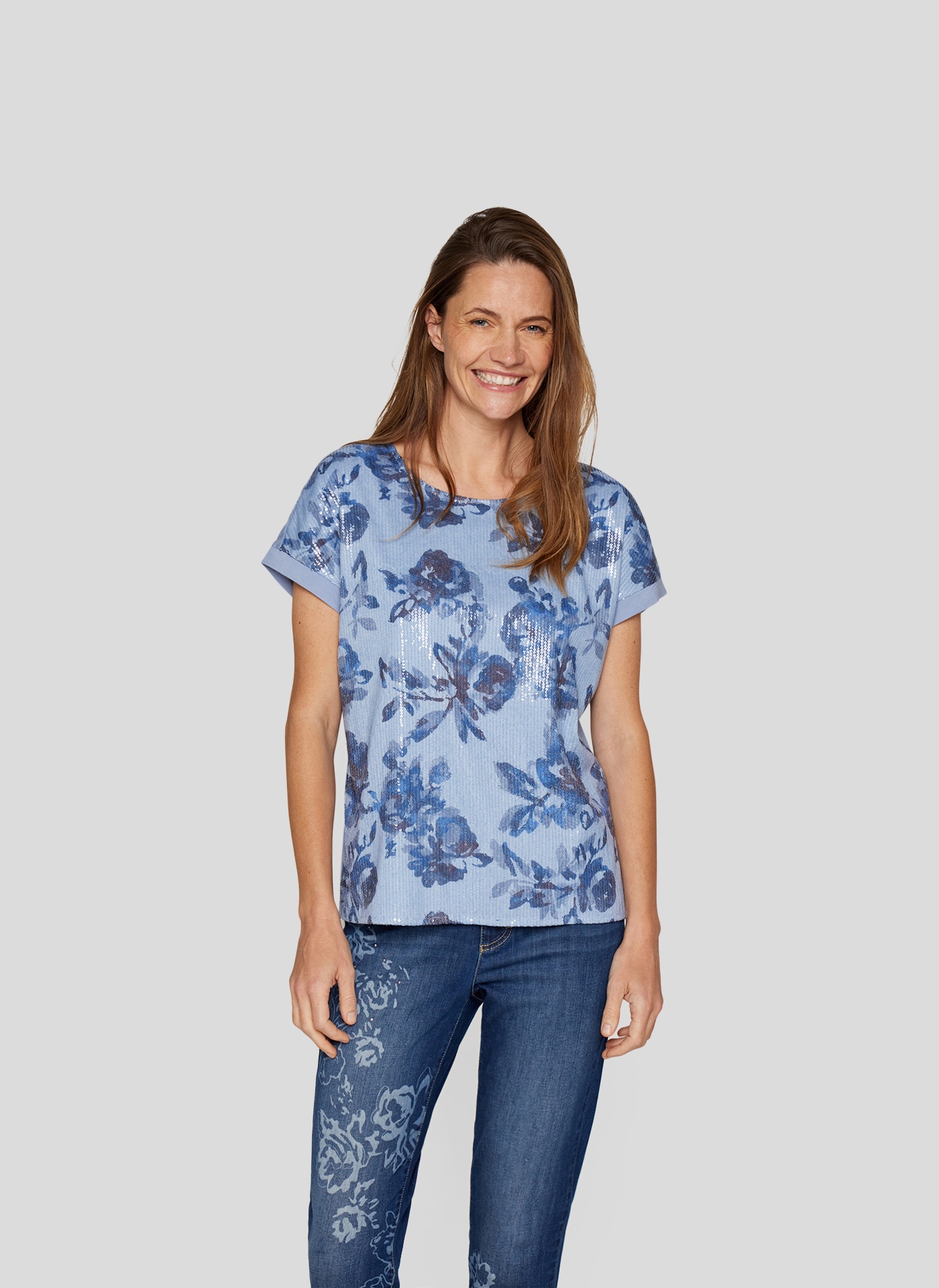 Rabe Print-Shirt "Rabe Floral bedrucktes T-Shirt" günstig online kaufen