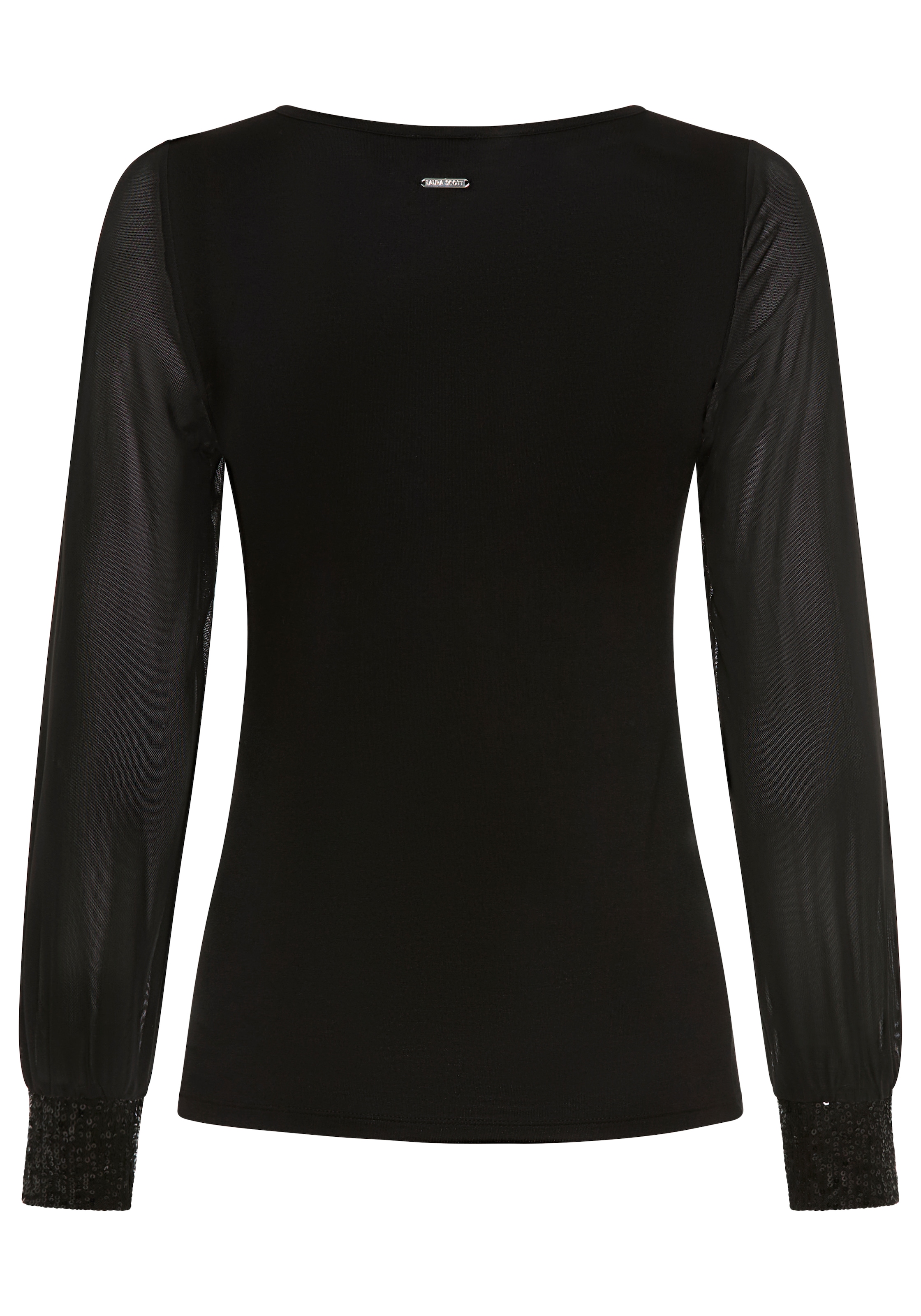 Laura Scott Shirtbluse figurbetonte Passform, mit V-Ausschnitt