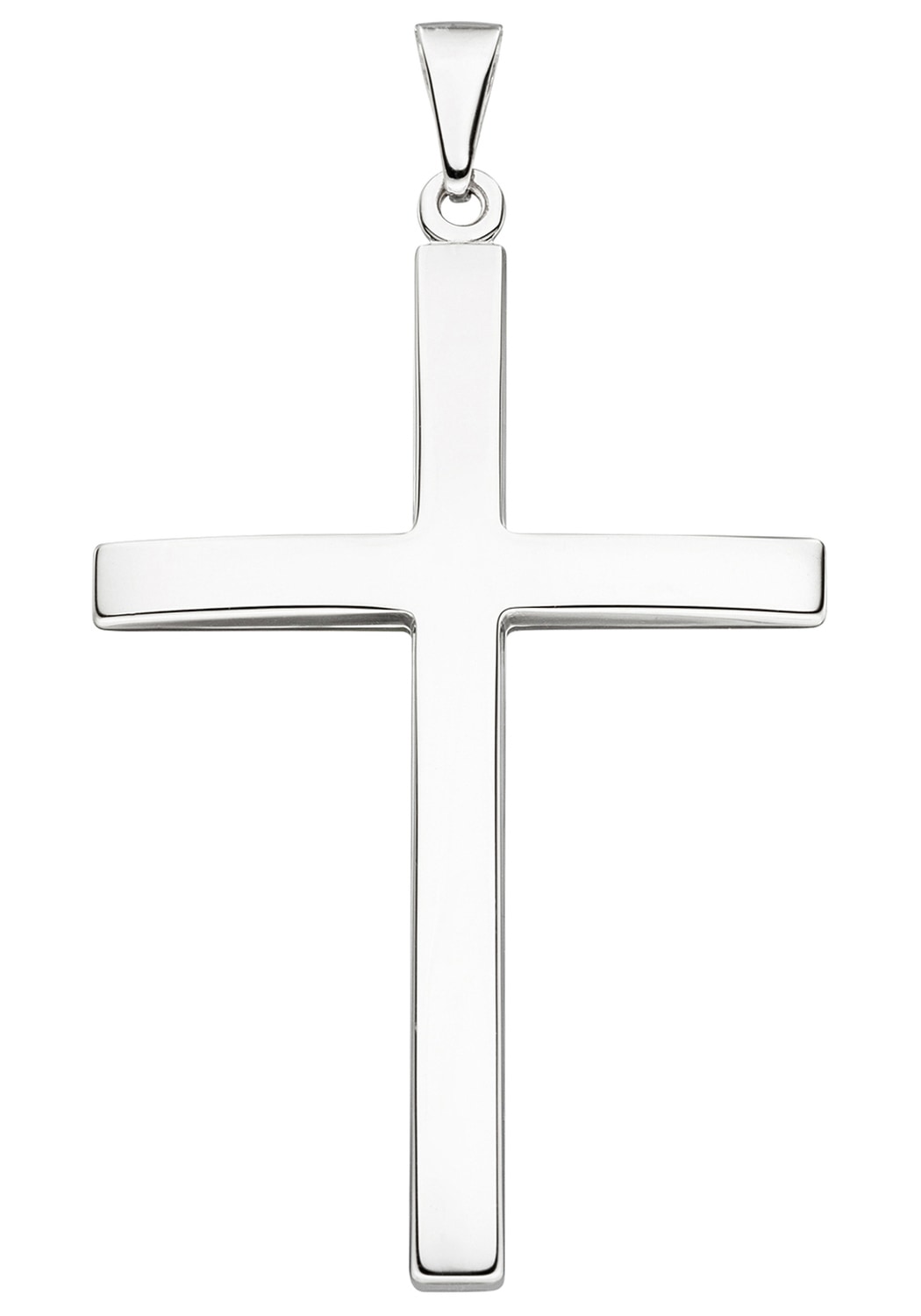 Kreuzanhänger JOBO "Anhänger Kreuz", silber (silber 925), Schmuckanhänger, Damen, Silber 925 (Sterlingsilber), 925 Silber