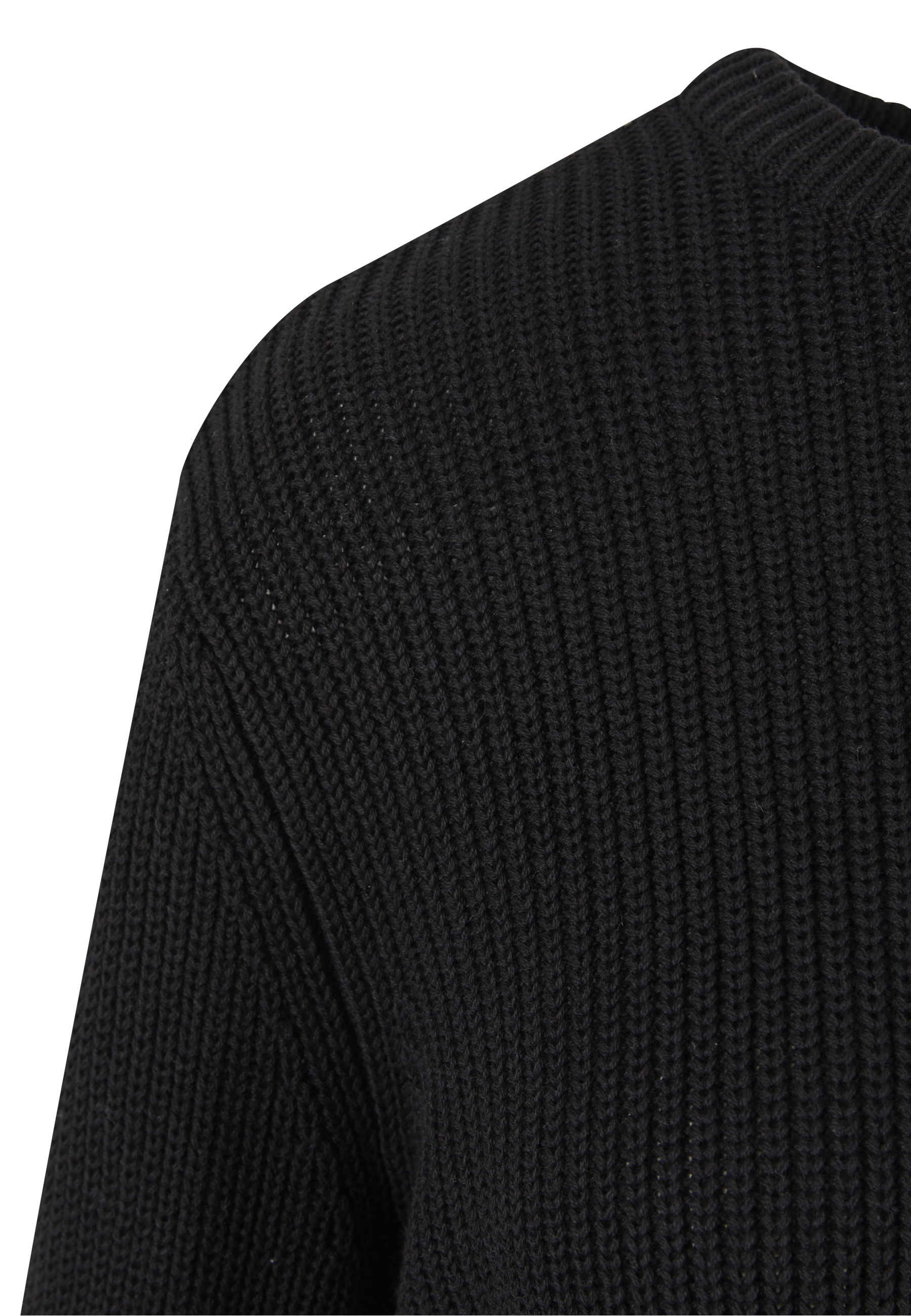 URBAN CLASSICS Fleecepullover »Urban Classics Damen Ladies Rib Knit Sweater«
