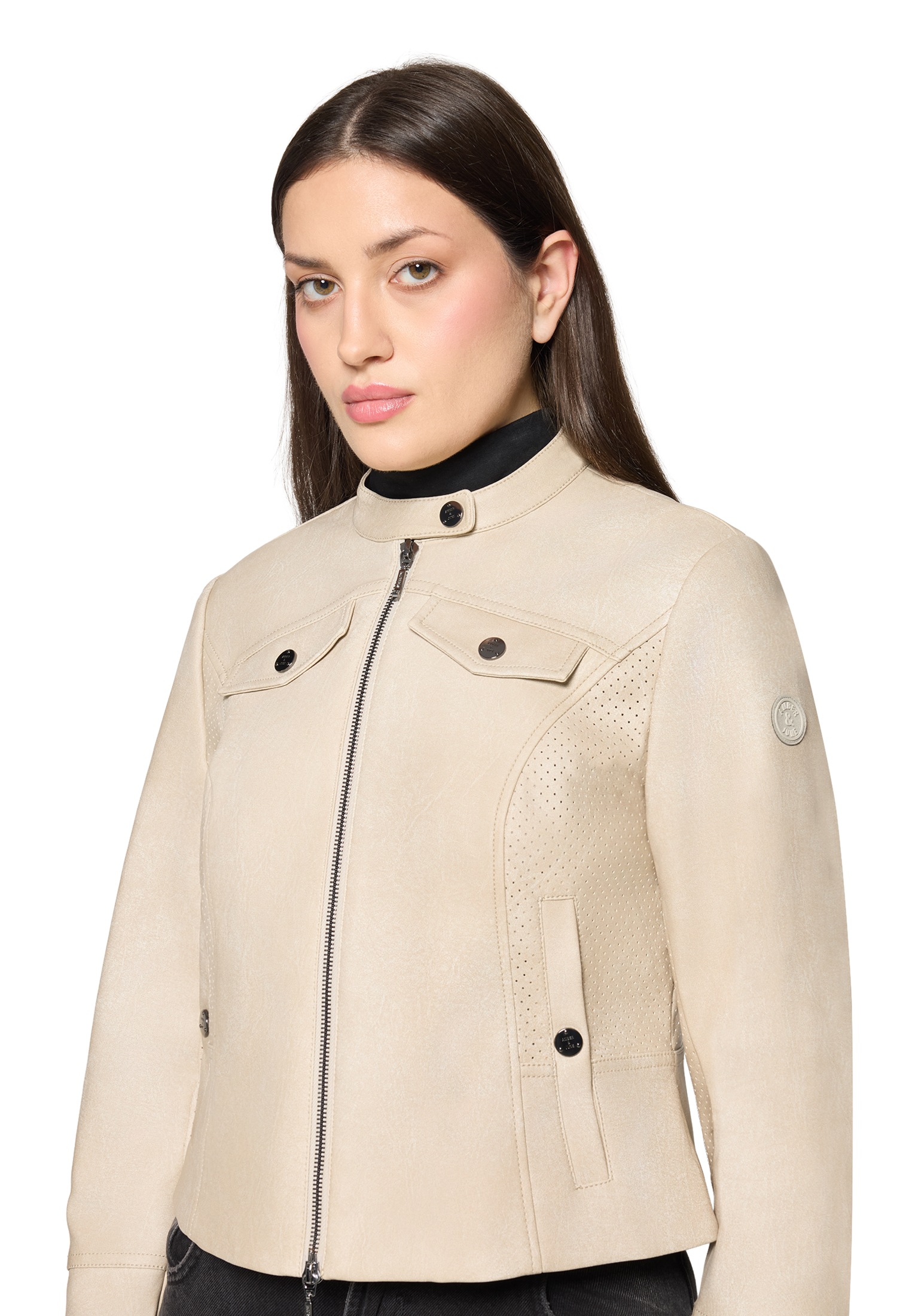 Amber & June Canvasjacke »Damen mit Stehkragen«