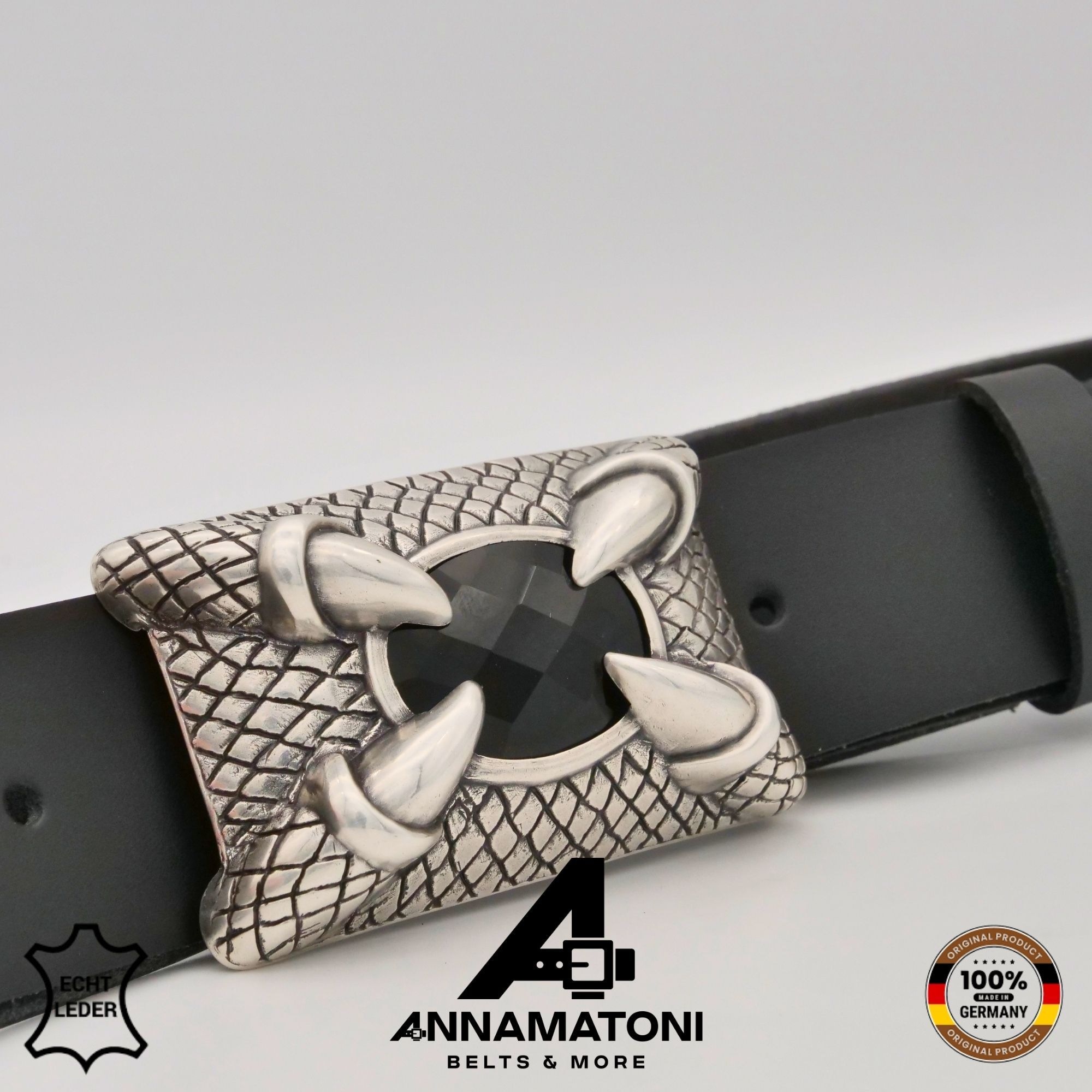 AnnaMatoni Ledergürtel »AnnaMatoni AnnaMatoni Damen Ledergürtel 3,5 cm breit Echtleder«