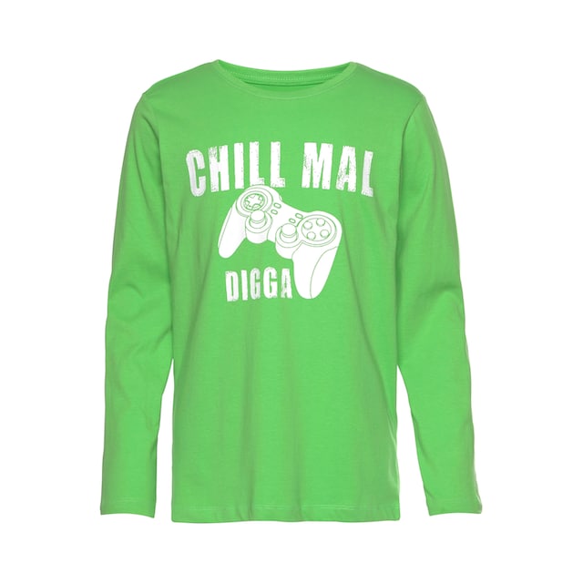 KIDSWORLD Langarmshirt »CHILL MAL DIGGA« online kaufen | BAUR