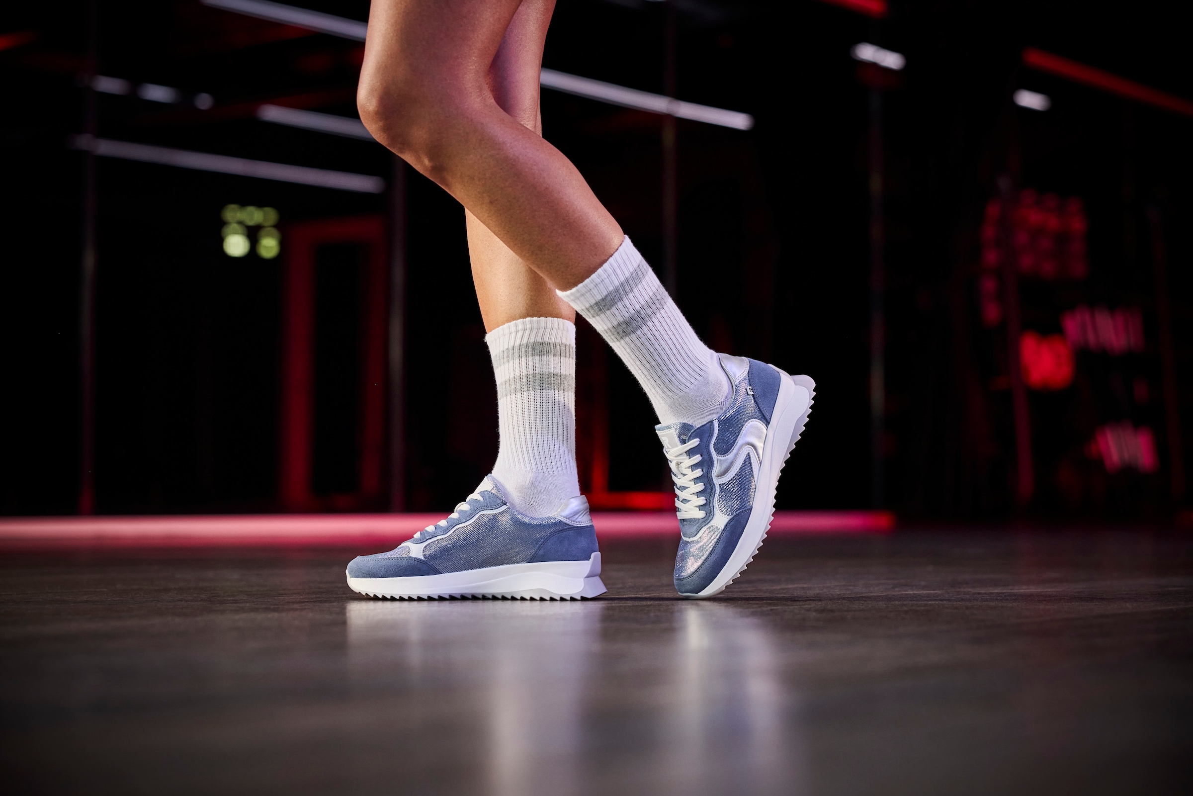 RIEKER Sport Keilsneaker, Schnürschuh, Halbschuh, Freizeitschuh im Streetwear-Style