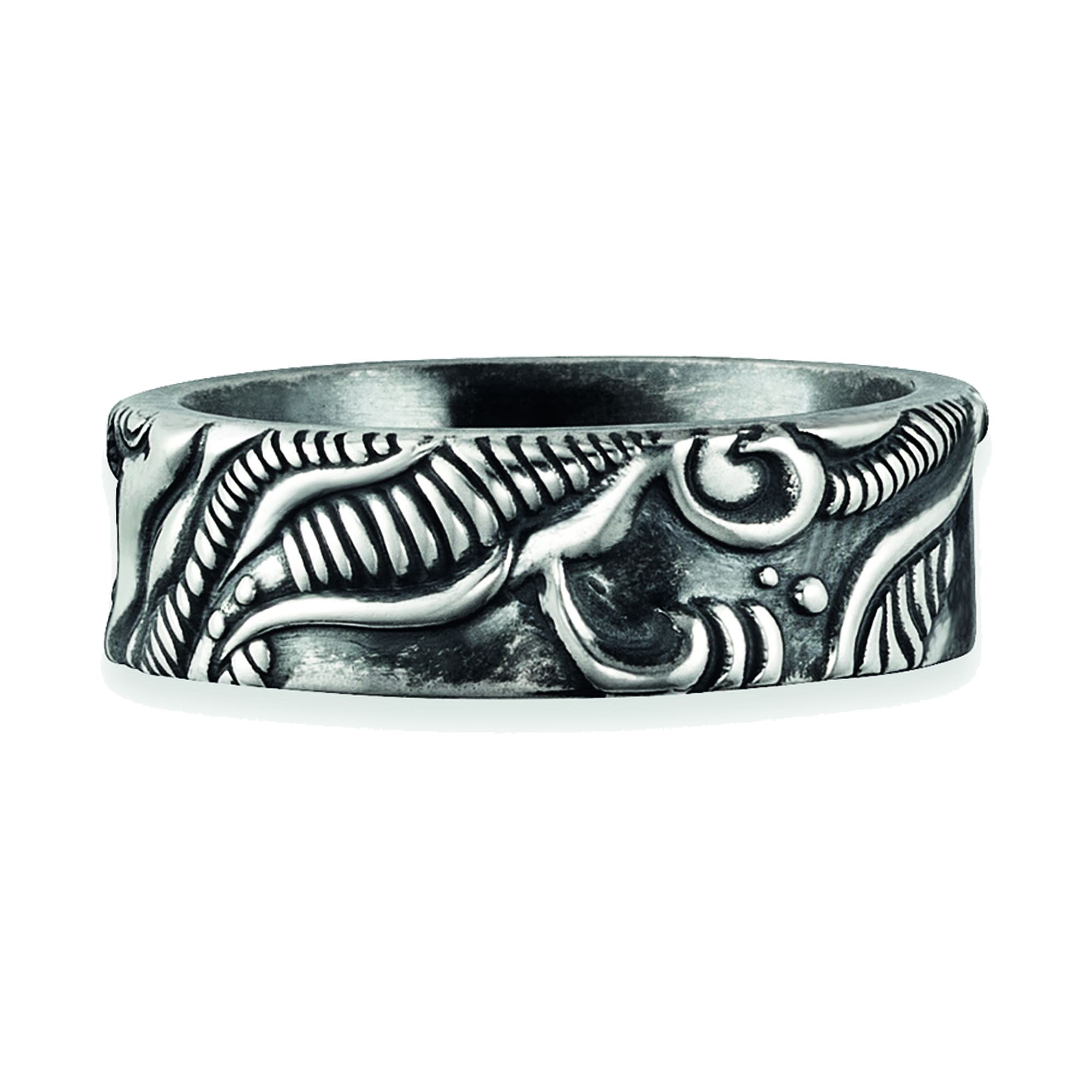 CAÏ Fingerring »925/- Sterling Silber oxidiert Japan«