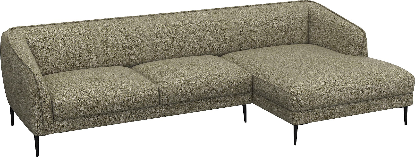 FLEXLUX Ecksofa »Belle Designsofa, L-Form, B/T 288/149 cm«, Skandinavisches Design, In hochwertiger Verarbeitung