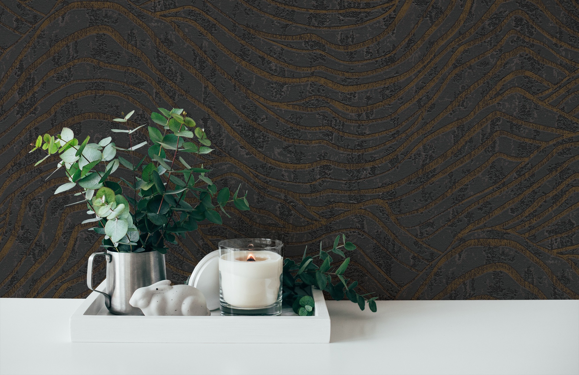 A.S. Création Vliestapete »Jade 2 3D-Tapete Mustertapete Metallic-Effekt 3D«, leicht glänzend, Vliestapete Grafik für Schlafzimmer Küche Wohnzimmer 3D Design modern