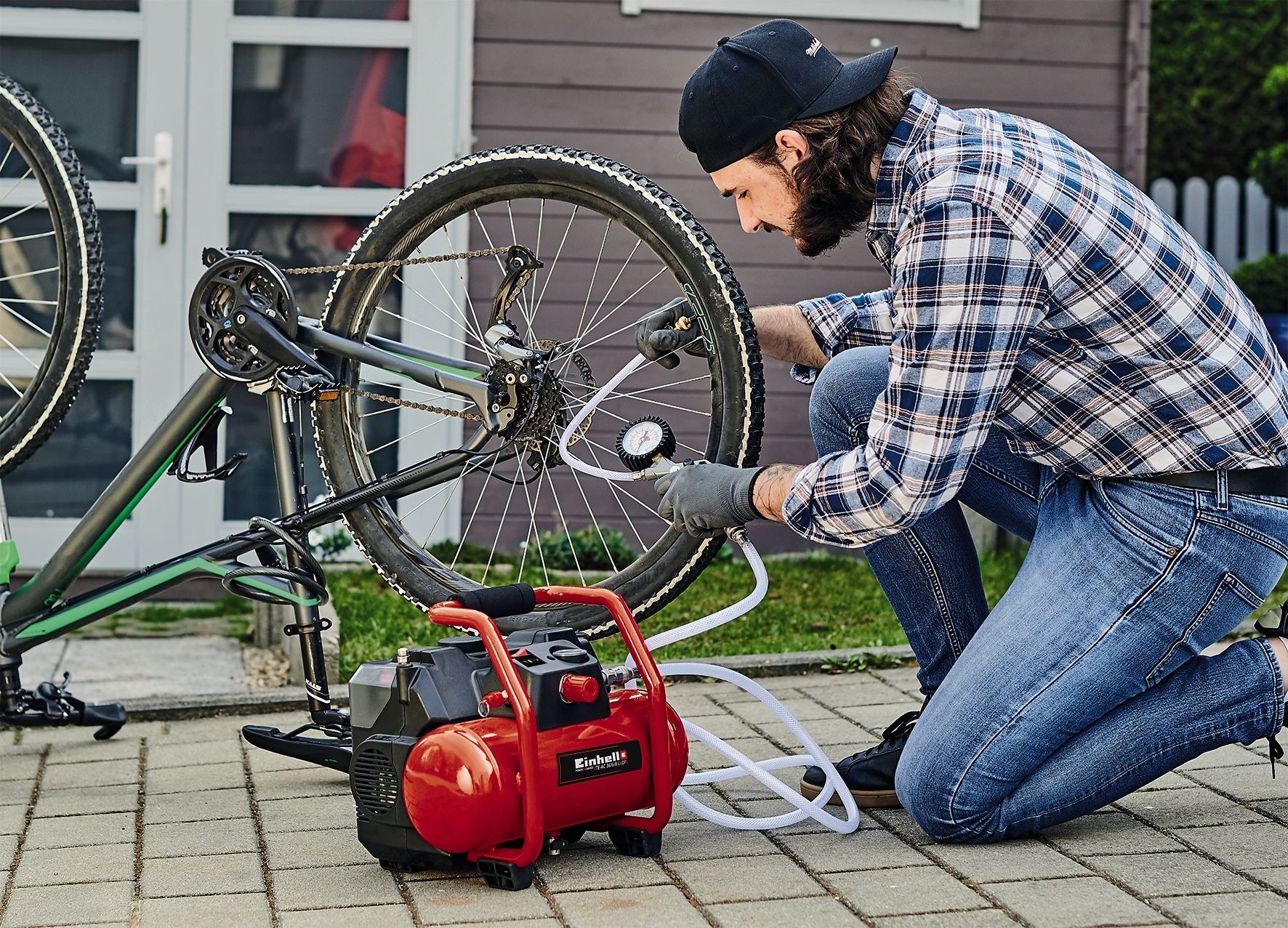 Einhell Kompressor »TE-AC 36/6/8 Li OF Set-Solo«, (5 tlg.)