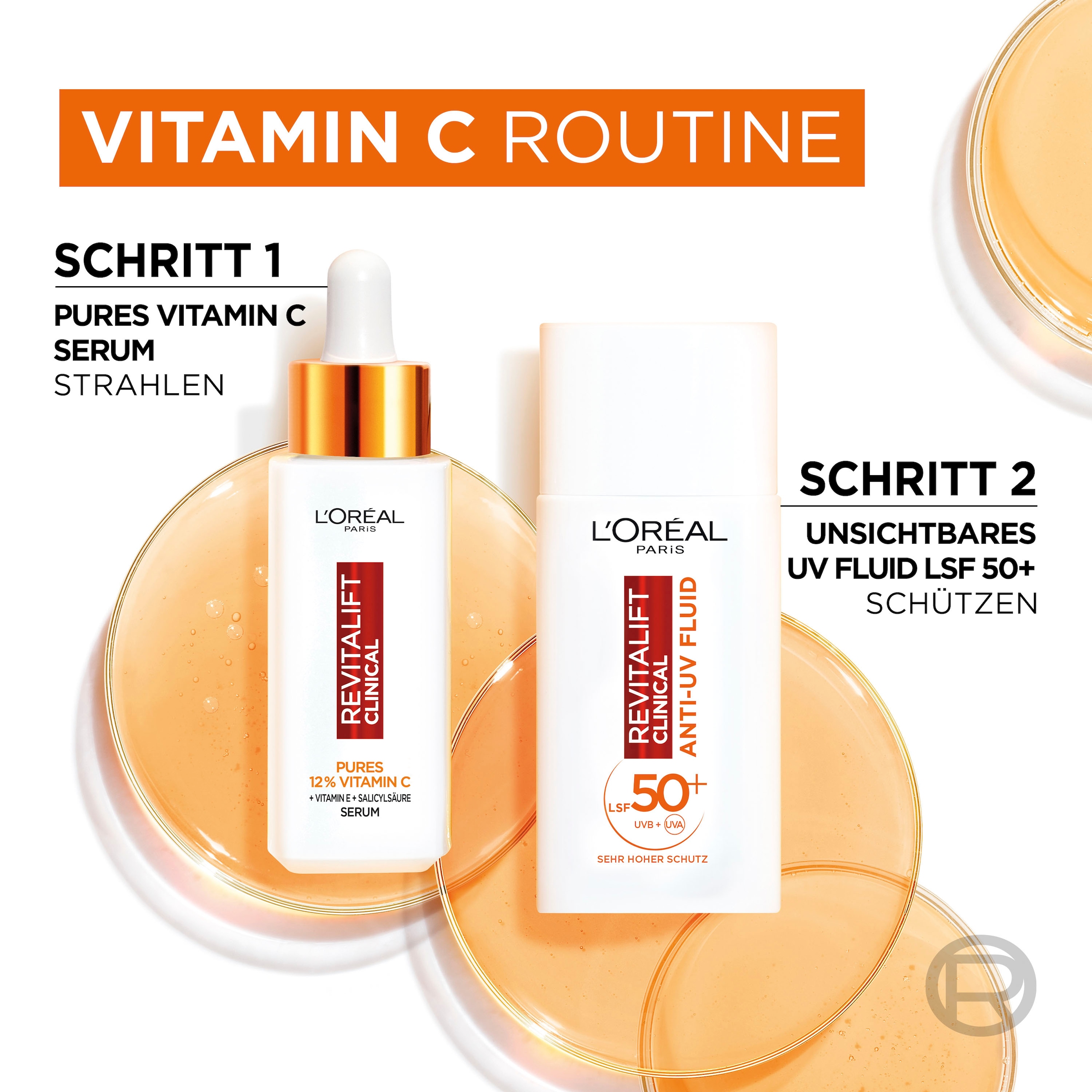 L'ORÉAL PARIS Gesichtspflege-Set »Revitalift Vitamin C Duo«, (Set, 2 tlg.), mit hoher Wirksamkeit