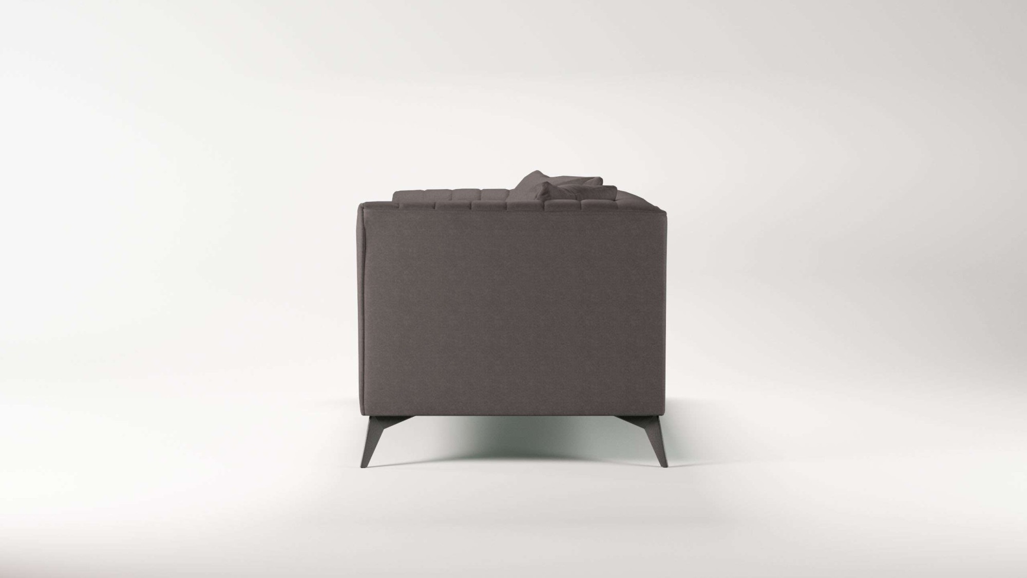 Places of Style 2-Sitzer »MATTHEW elegantes Designsofa, Maße B/T/H: 170/86/74 cm«, Steppung im Rücken, lose Sitzkissen, incl. Zierkissen