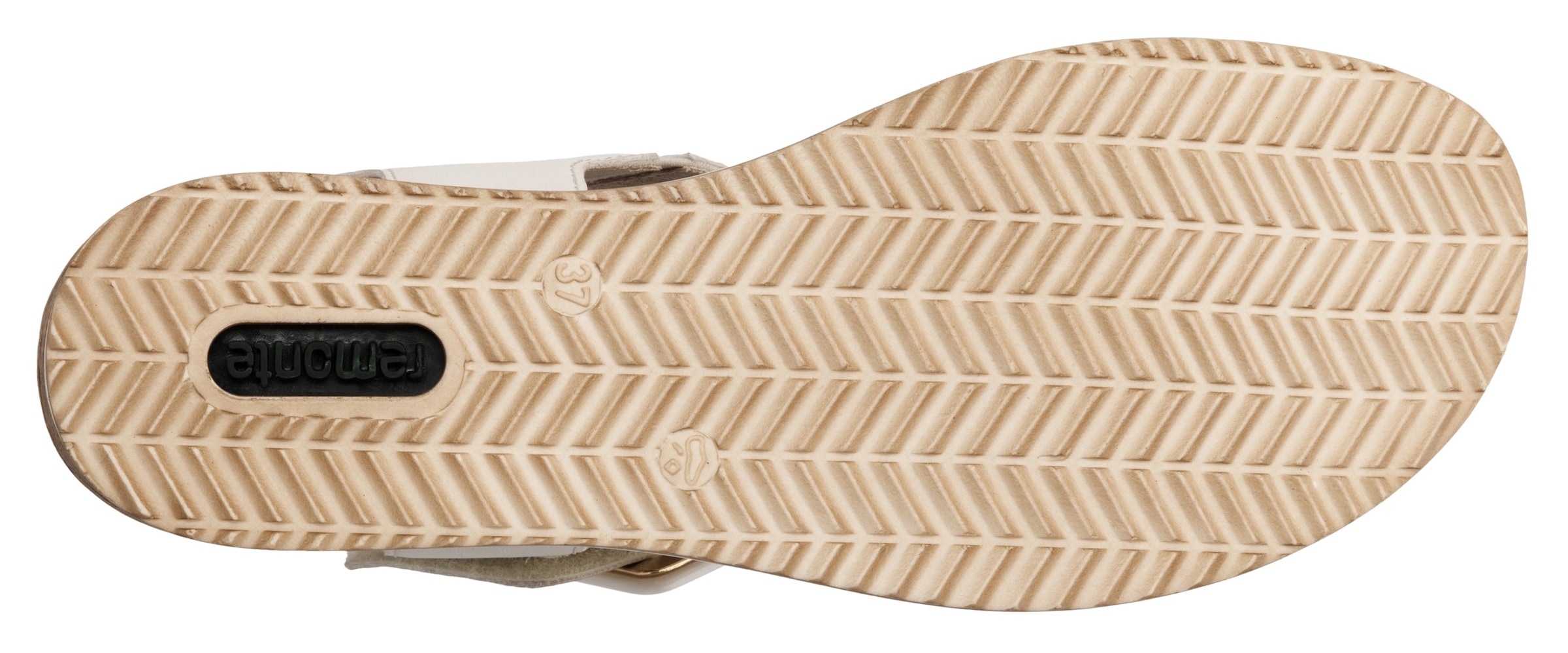 Remonte Sandalette »ELLE-Collection«, Sommerschuh, Sandale, Bequemschuh mit Klett unter der Zierschnalle
