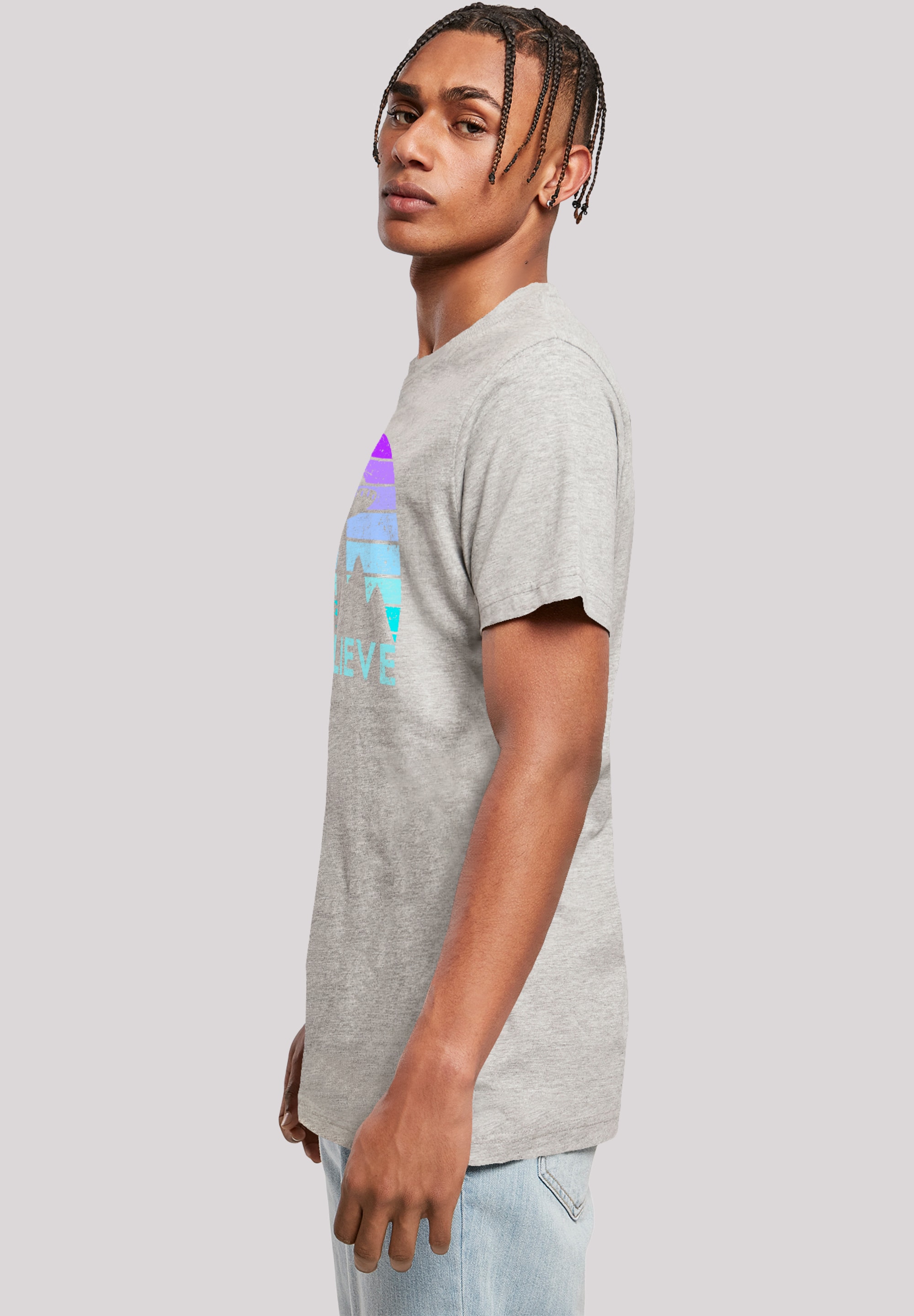 F4NT4STIC T-Shirt »I BELIEVE UFO Alien Raumschiff Retro«, Premium Qualität