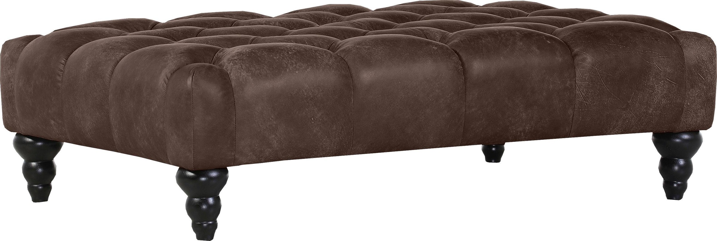 Gutmann Factory Hocker "Amazonas, Megahocker mit Anilinleder-Bezug, Breite 230 cm" Sitzpolsterung: formstabiler Polyätherschaum