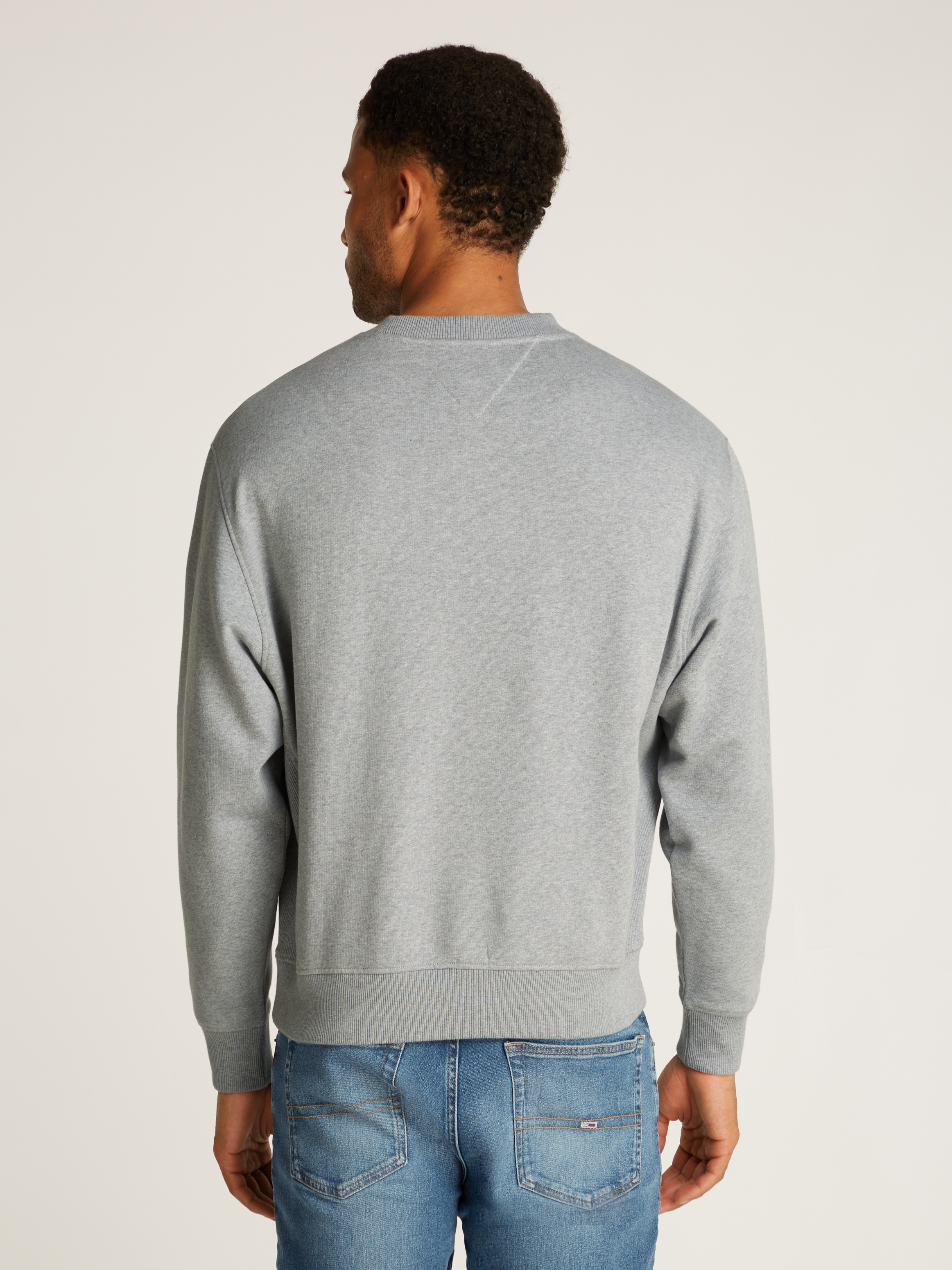 Tommy Jeans Sweatshirt »TJM MELANGE FLAG CREW«, mit großem Logo