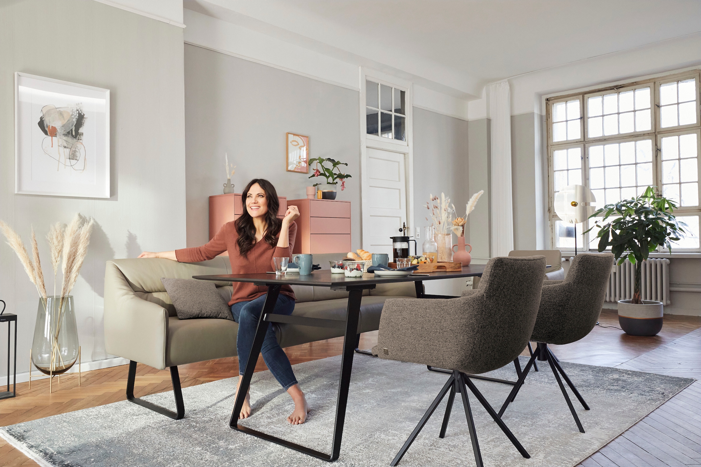 Musterring Polsterstuhl "JustB SP500" () 1 Stk.mit Armlehne, wahlweise mit günstig online kaufen