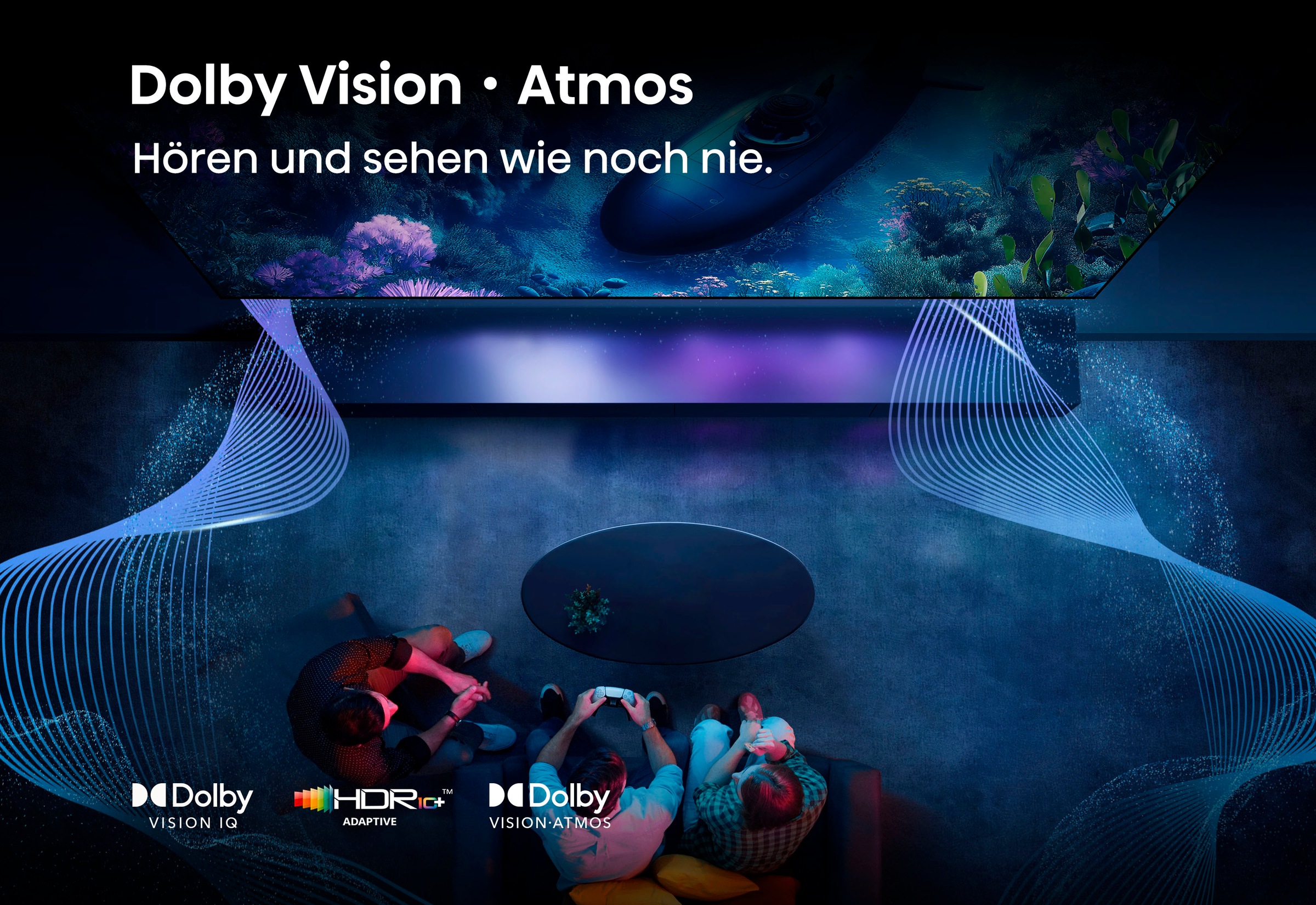 Hisense QLED-Fernseher »100E7Q PRO«, 4K Ultra HD, Smart-TV, 4K UHD QLED