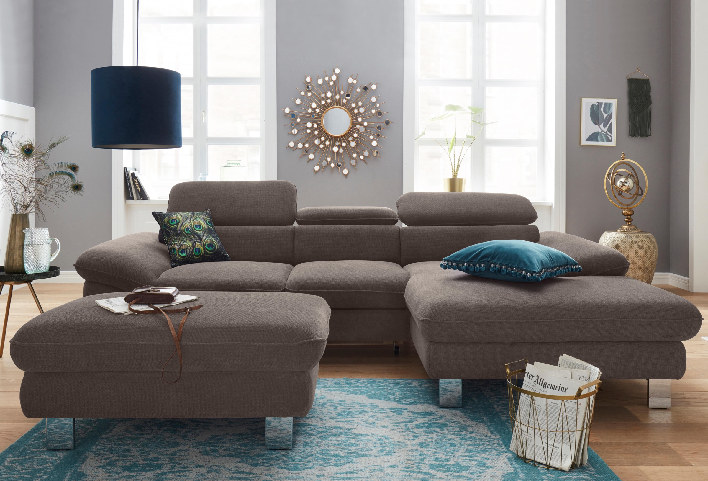 COTTA Ecksofa "Driver L-Form" mit Kopfteilverstellung, wahlweise mit Bettfu günstig online kaufen