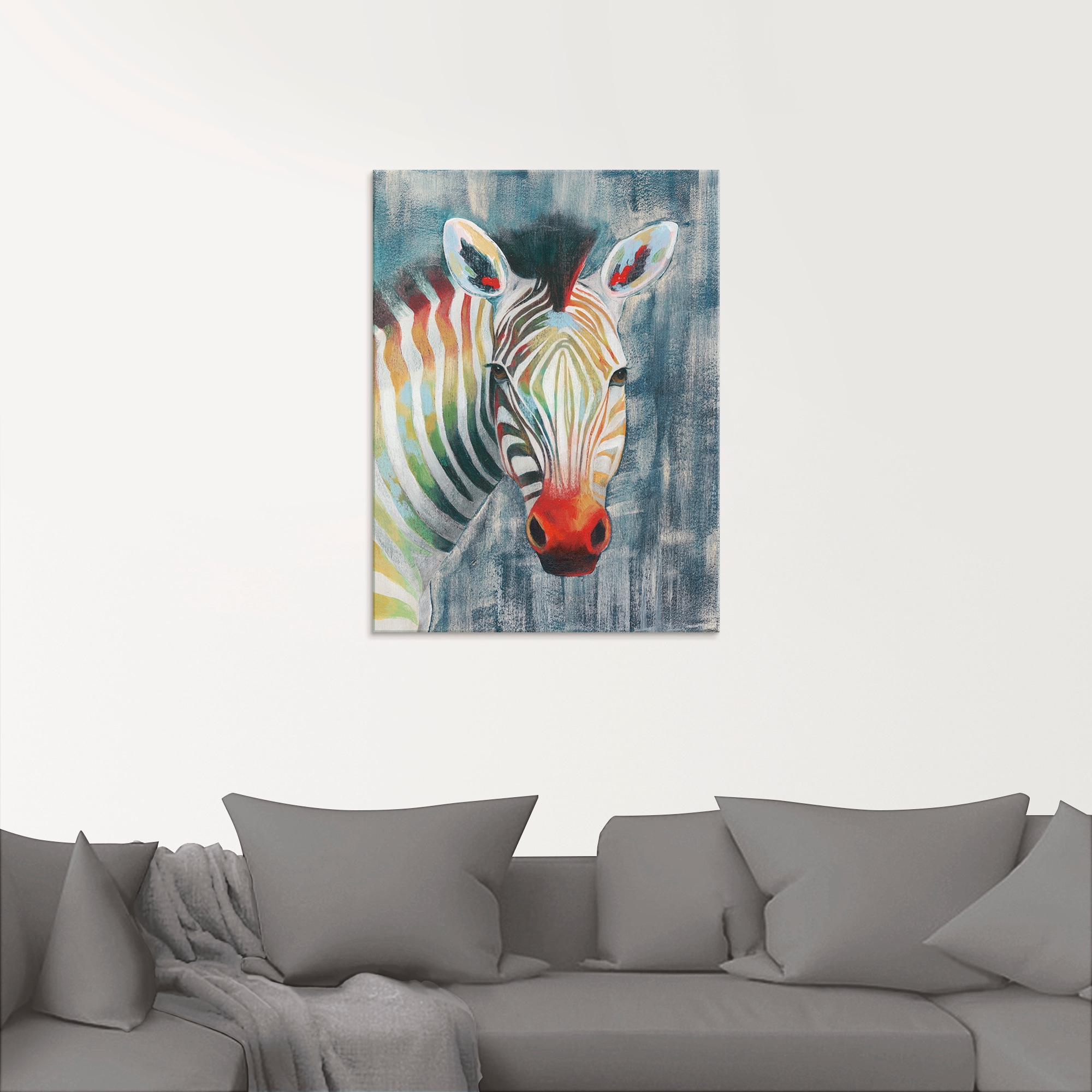 Artland Glasbild »Prisma Zebra I«, Wildtiere, (1 St.), in verschiedenen Größen