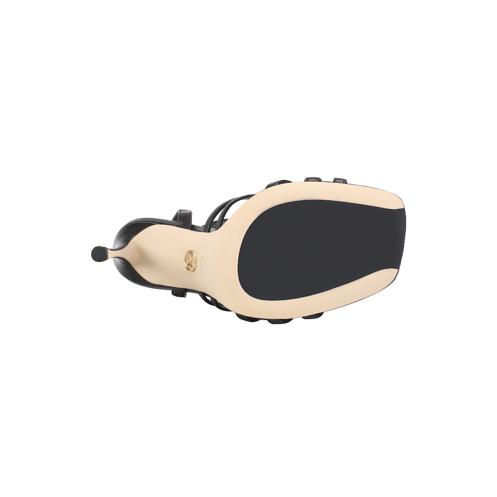 Schuhe Sandalen ekonika Sandale, mit schmalen Riemchen schwarz