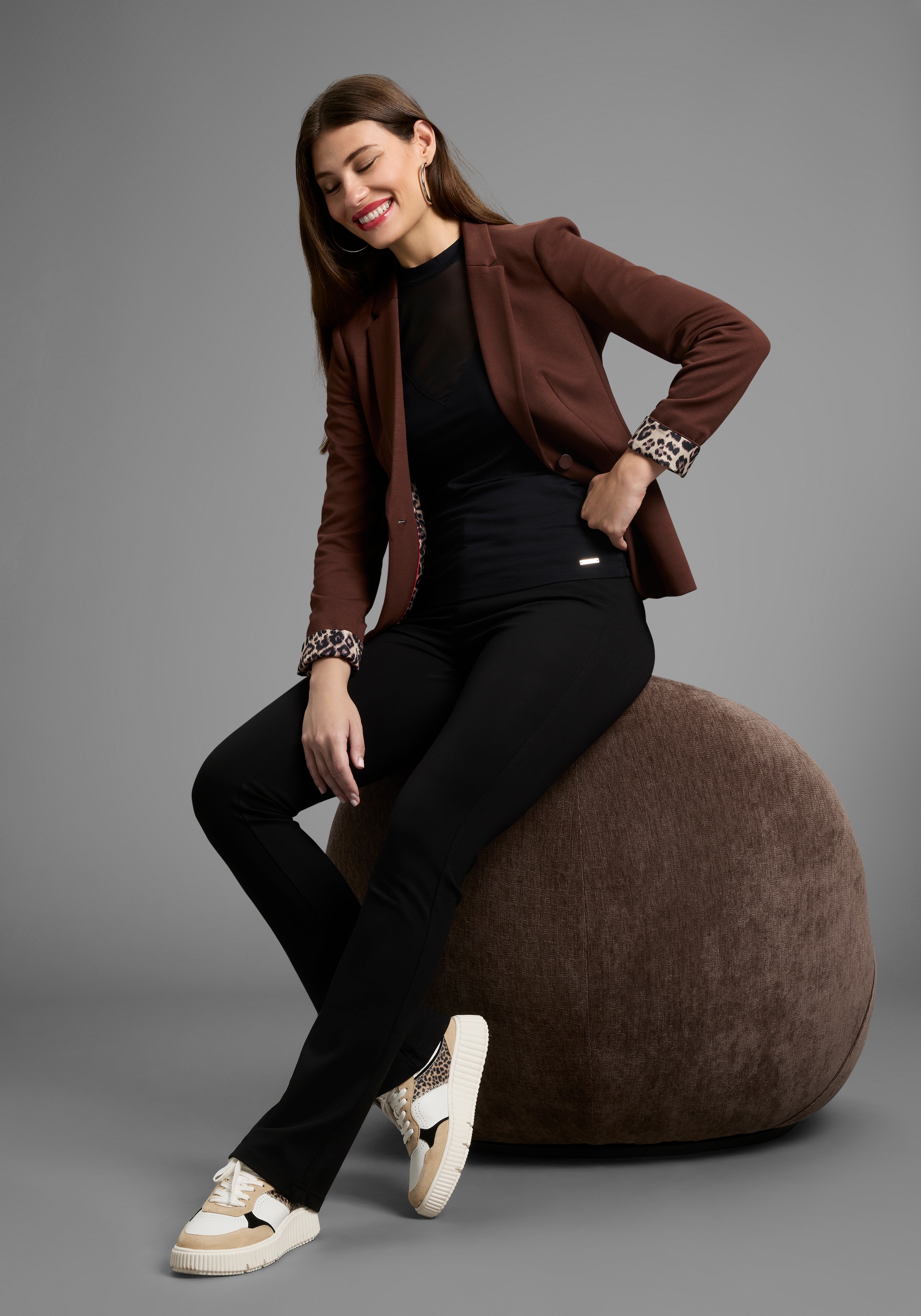 Bruno Banani Kurzblazer, Leoprint-Futter - NEUE FARBEN