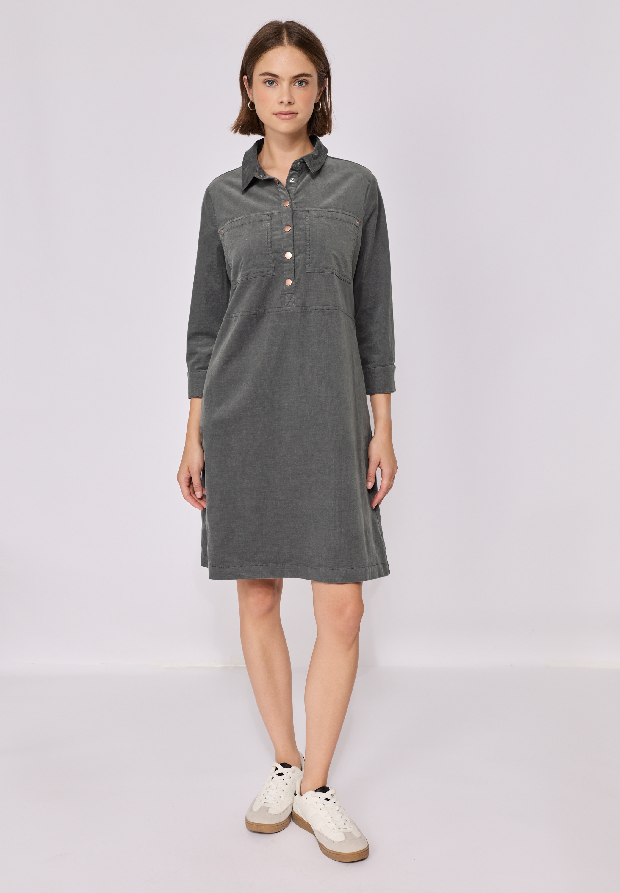 STREET ONE STUDIO Midikleid, mit Knopfleiste günstig online kaufen
