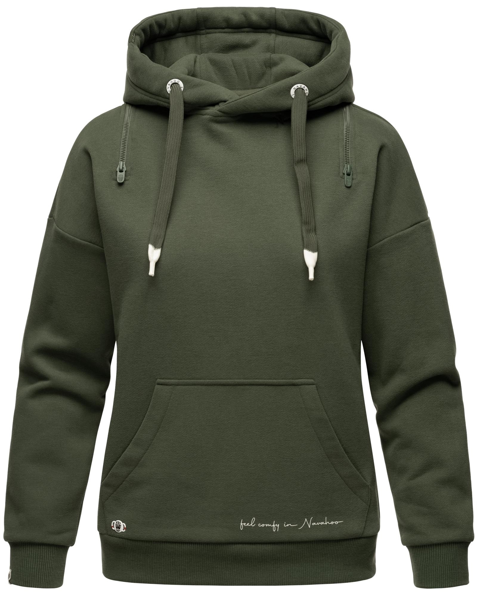 Navahoo Kapuzensweatshirt »Zuckerbärchen«, Kuscheliger Hoodie mit breiten Tunnelzugkordeln