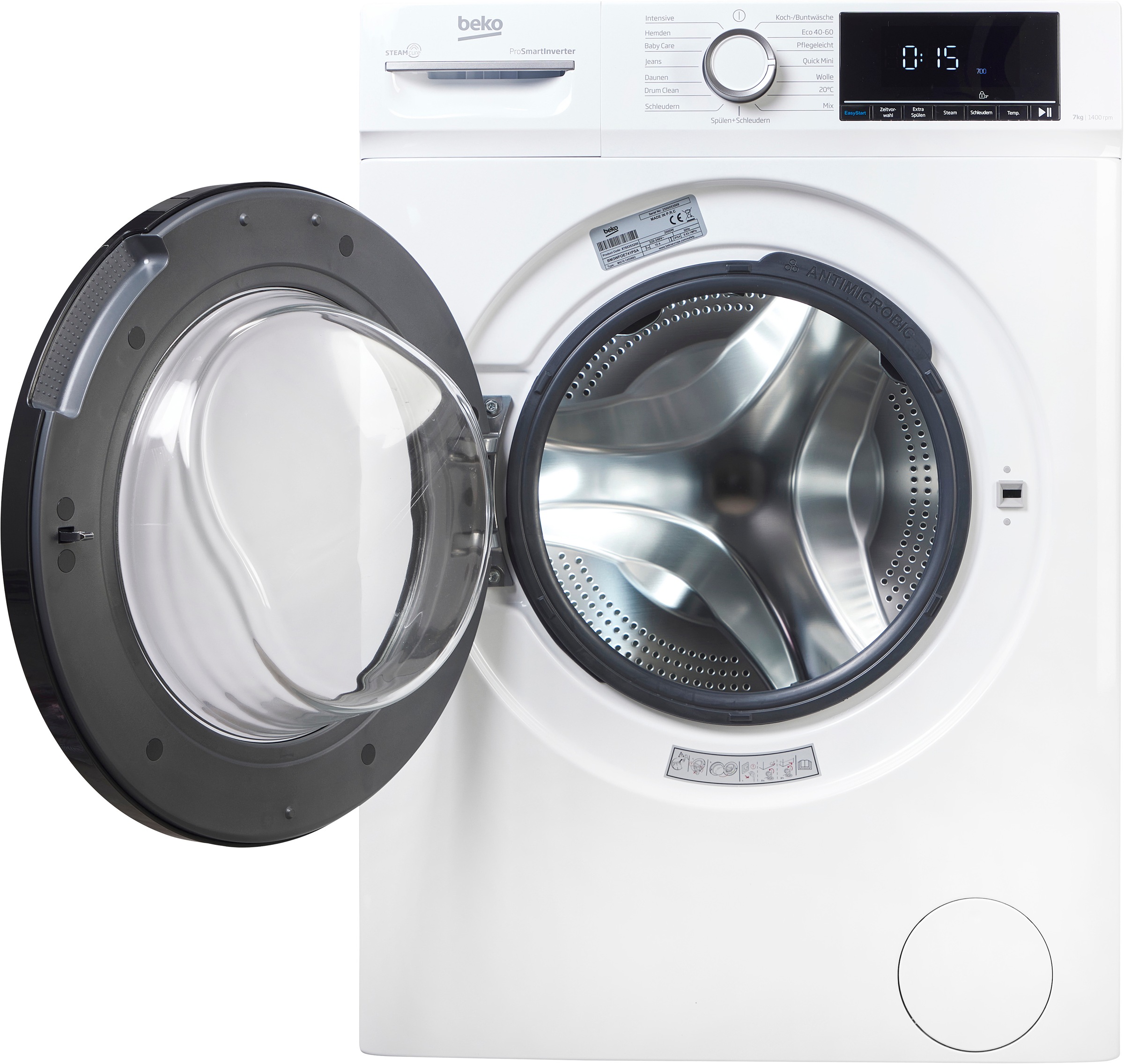 BEKO Waschmaschine "BM3WFOE741PSA" 7 kg 1400 U/min günstig online kaufen