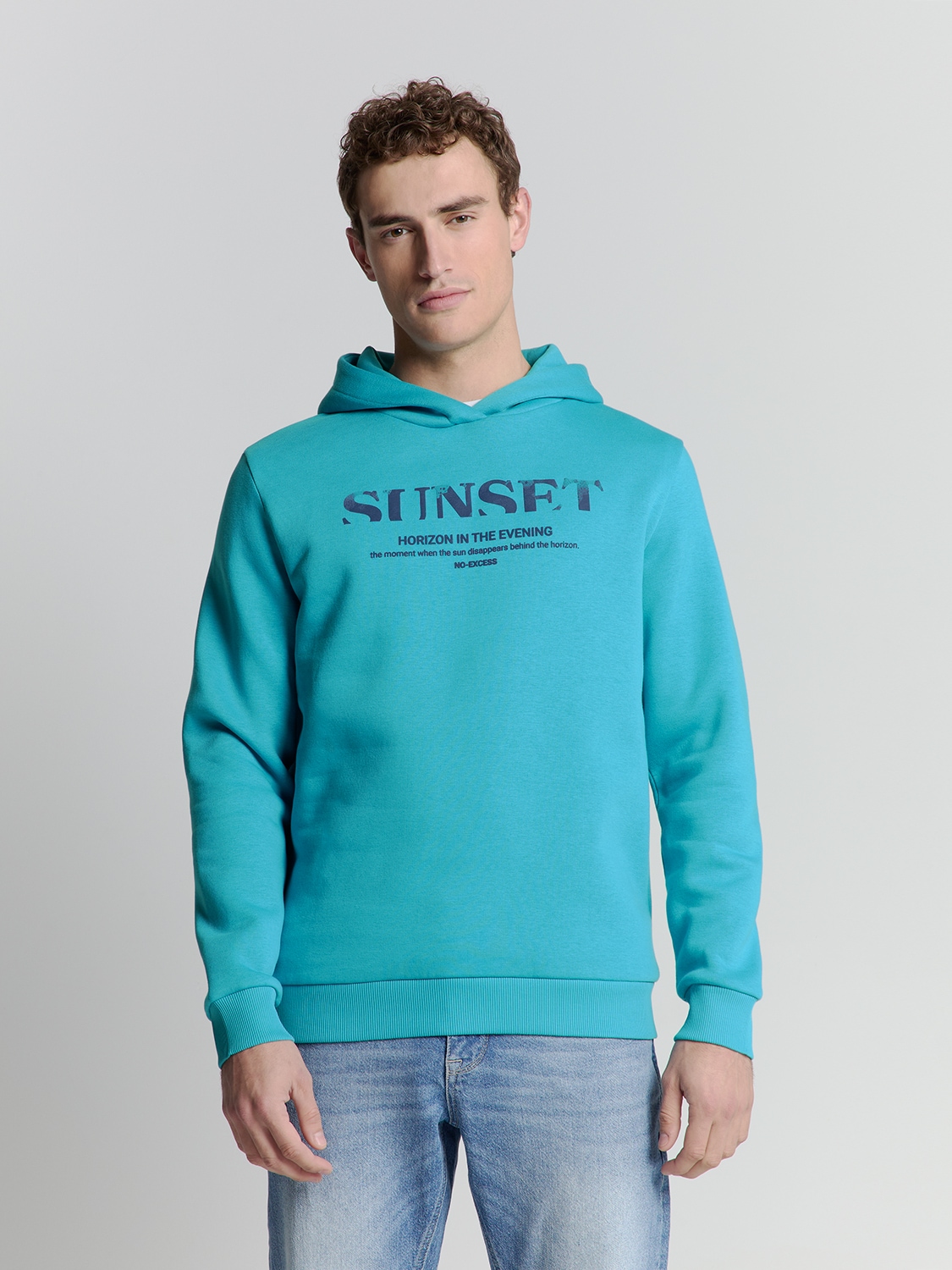 NO EXCESS Hoodie "No Excess Kapuzenpullover Sweater Hooded" günstig online kaufen