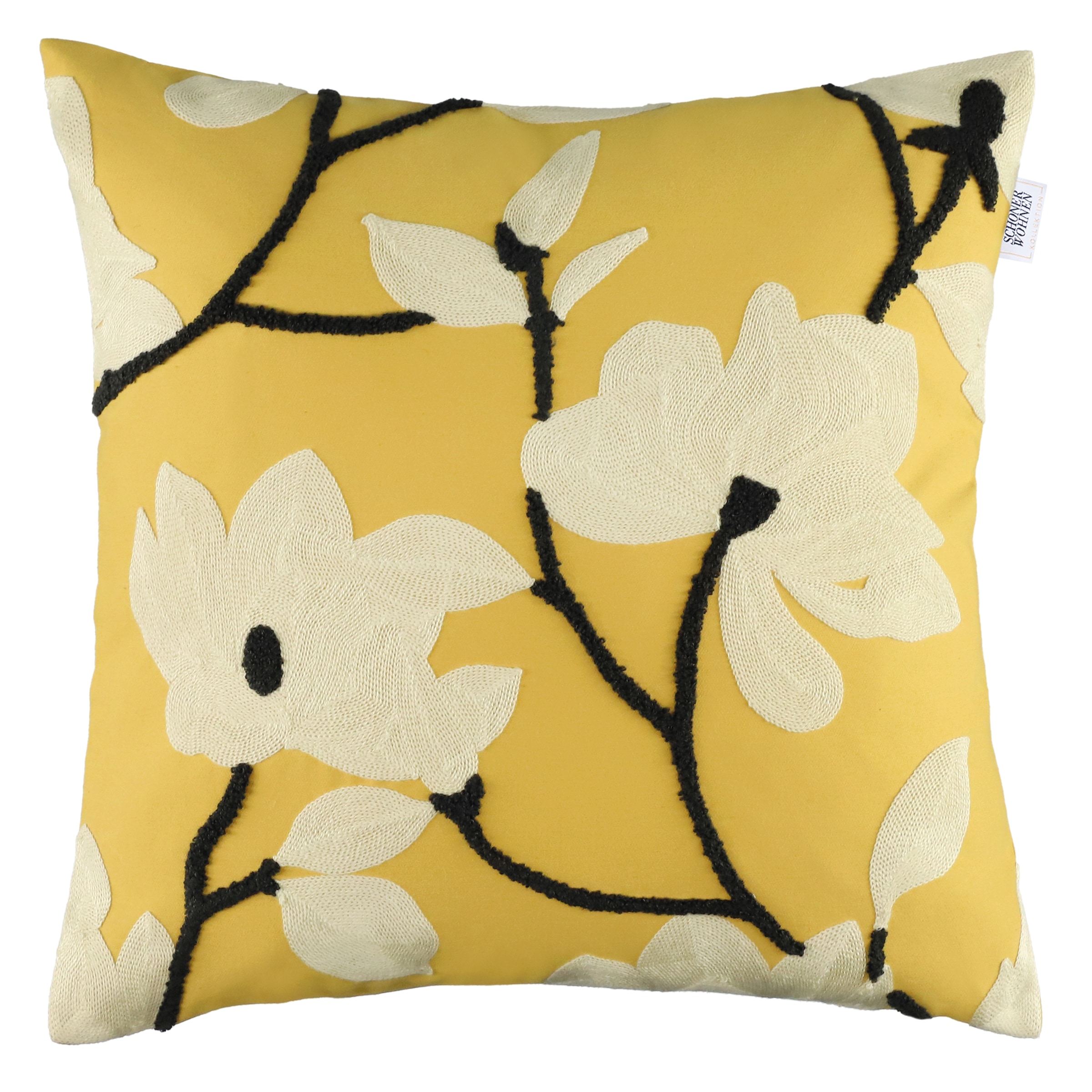 SCHÖNER WOHNEN-Kollektion Dekokissen "Fleur" bestickt, mit hohem Baumwollan günstig online kaufen