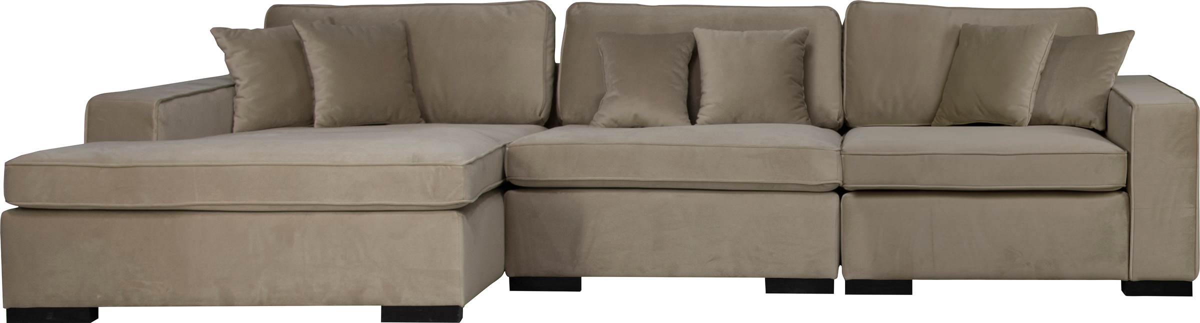 Guido Maria Kretschmer Home&Living Ottomane »Skara L-Form«, Lounge-Sofa mit Federkernpolsterung, in vielen Bezugsvarianten
