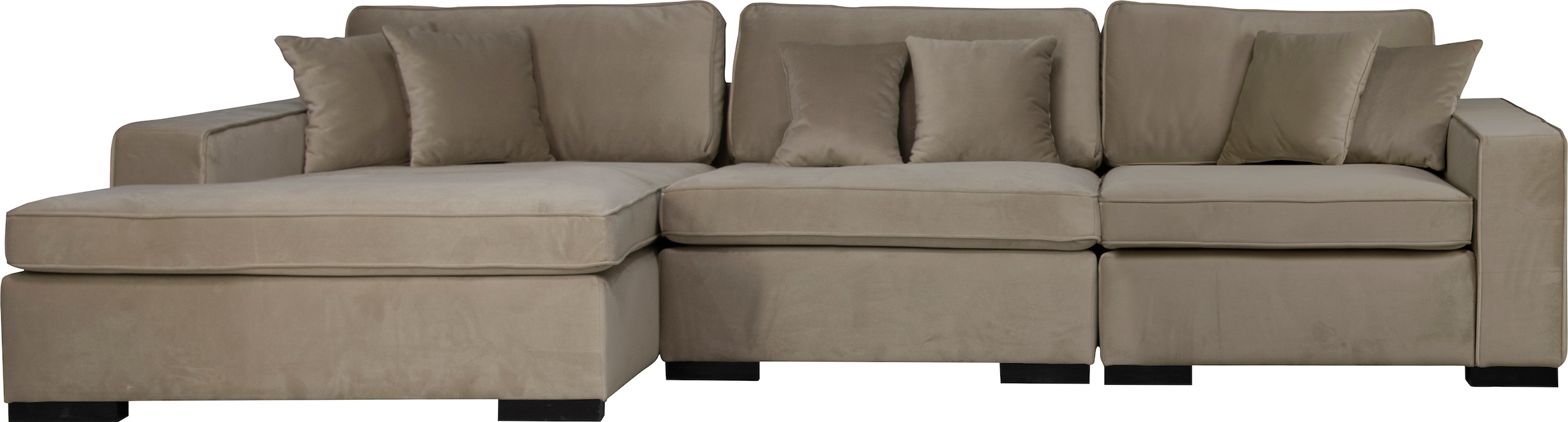 Home affaire Ottomane "Skara L-Form", Lounge-Sofa mit Federkernpolsterung, günstig online kaufen