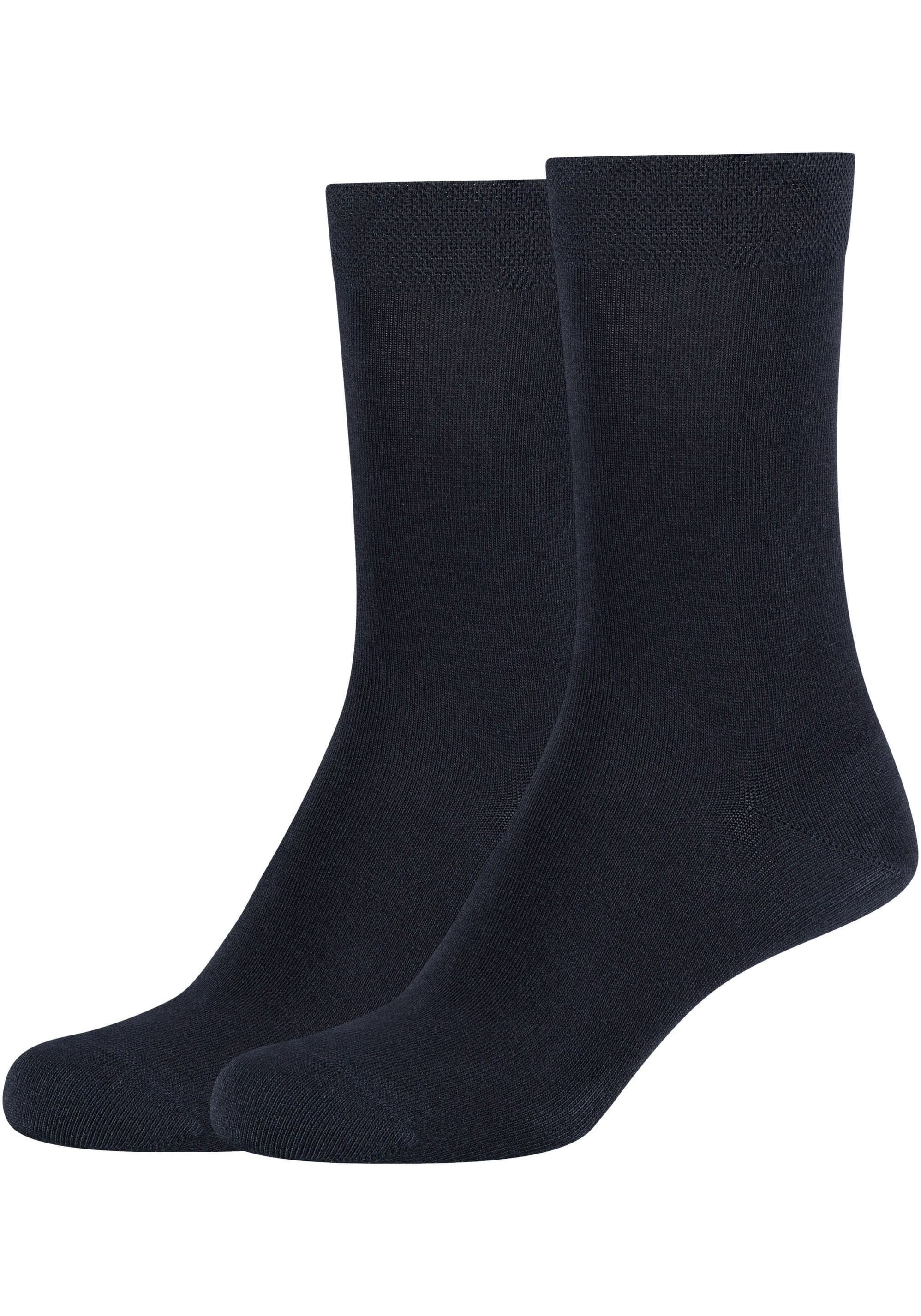 Camano Basicsocken »ca-soft«, (4er Pack), Mit weichem Komfortbund ohne Gummidruck