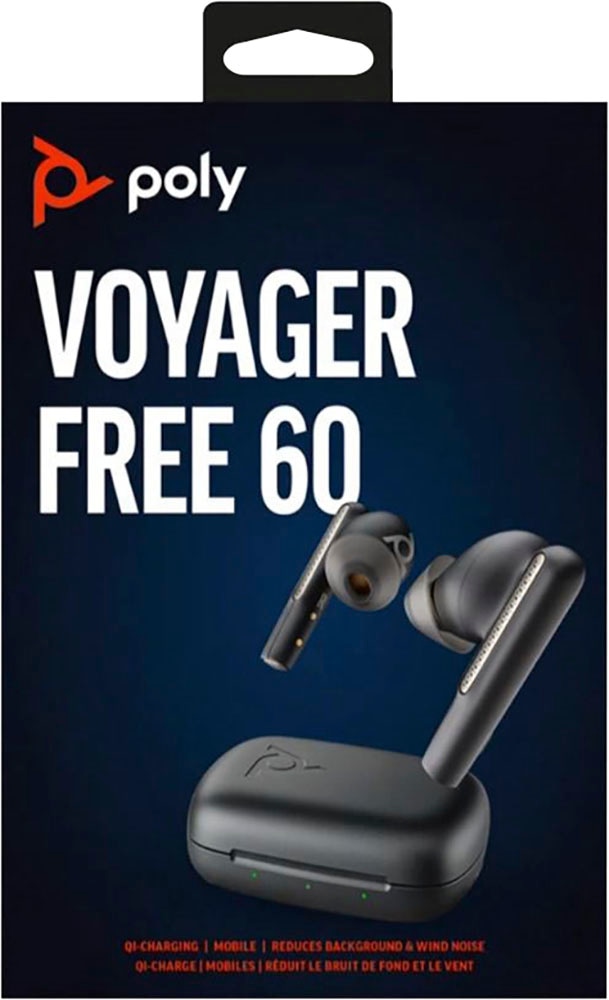 Poly wireless In-Ear-Kopfhörer »Voyager Free 60«, Active Noise Cancelling (ANC), USB-C/A
