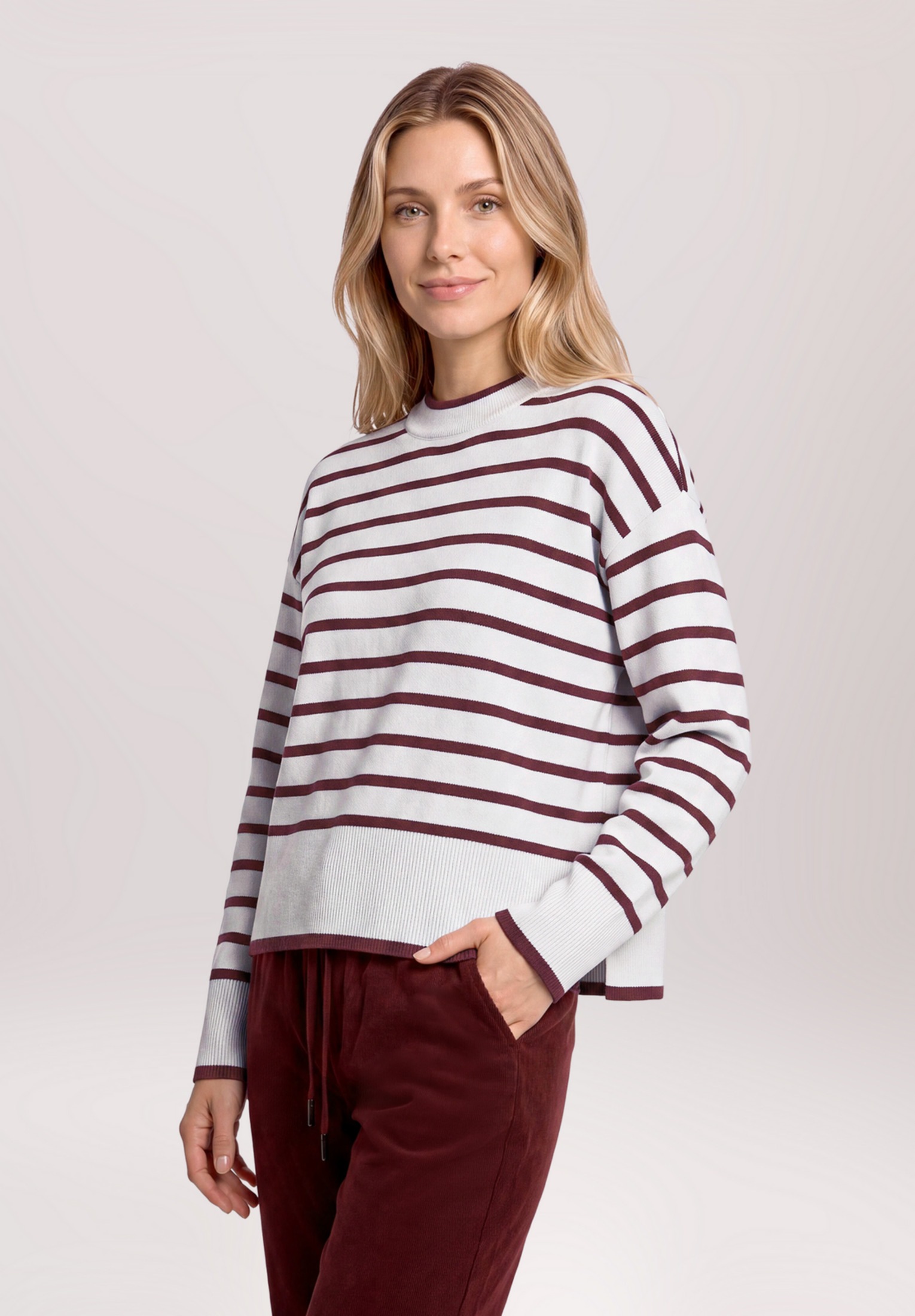 Betty&Co Strickpullover »Damen mit Streifen« 1