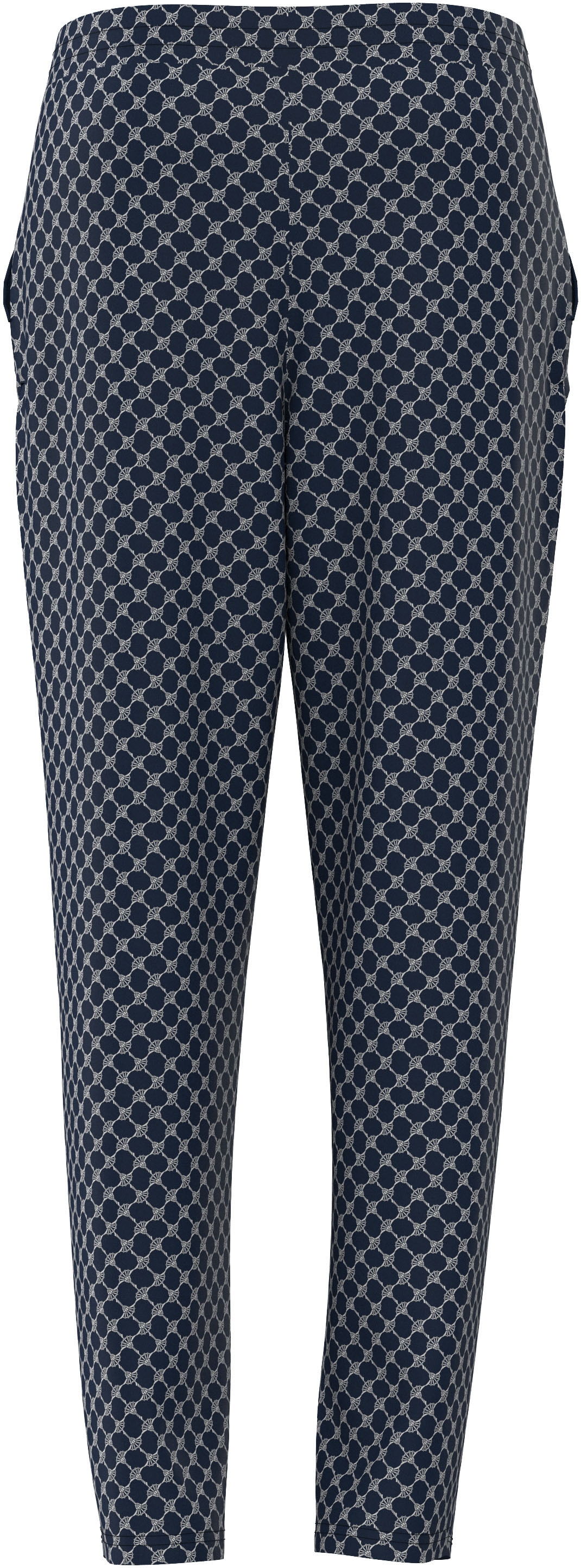 JOOP! Pyjamahose »Cosy«, mit Tunnelzug und Bindeband, Cornflower-Allover