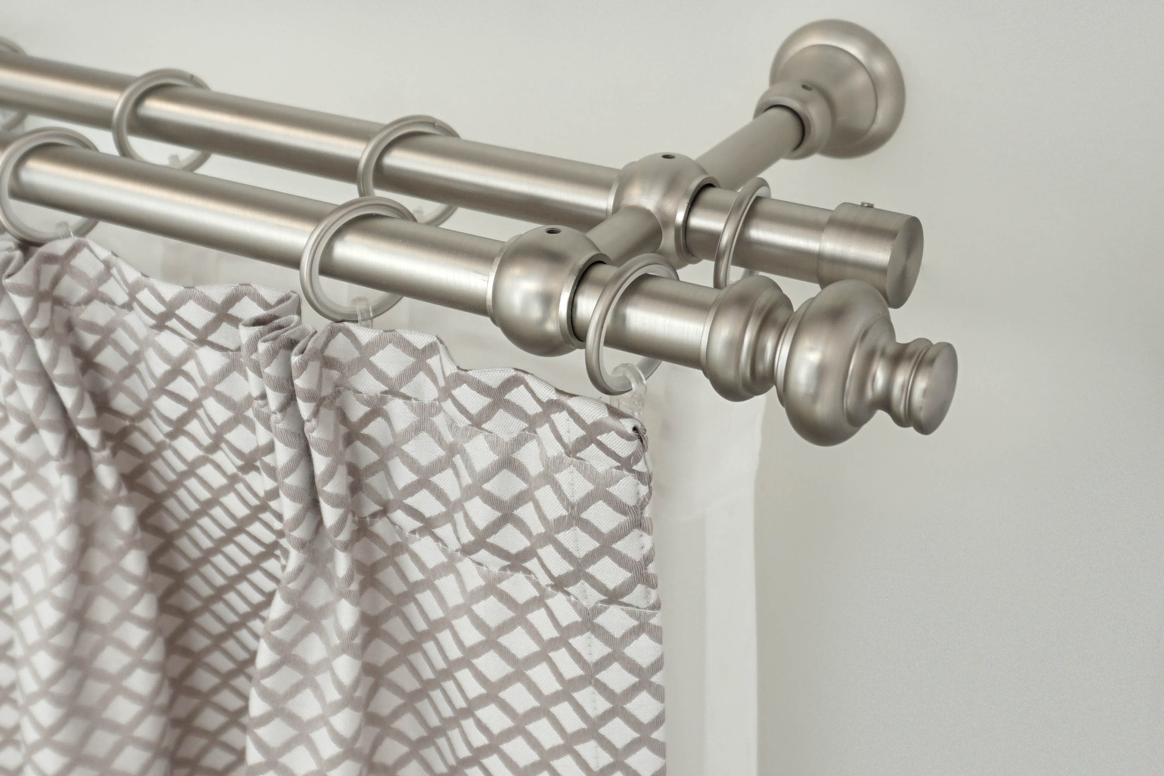 GARESA Gardinenstange "ANDREA" Ø 20 mm 2 läufig-läufig Wunschmaßlänge Vorha günstig online kaufen