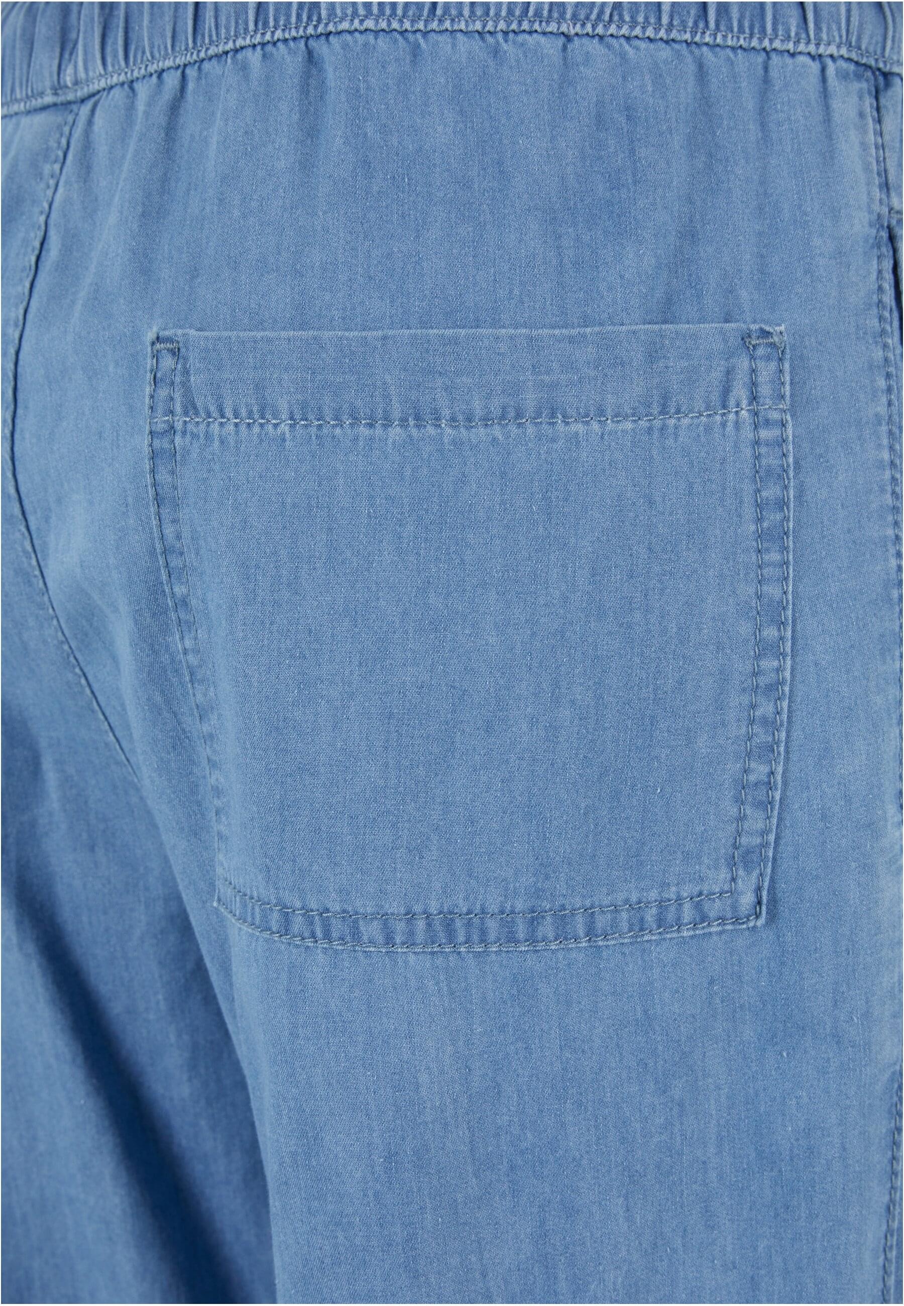 URBAN CLASSICS Cargohose »Urban Classics Damen Ladies Light Denim Cargo Pants«, (1 tlg.)