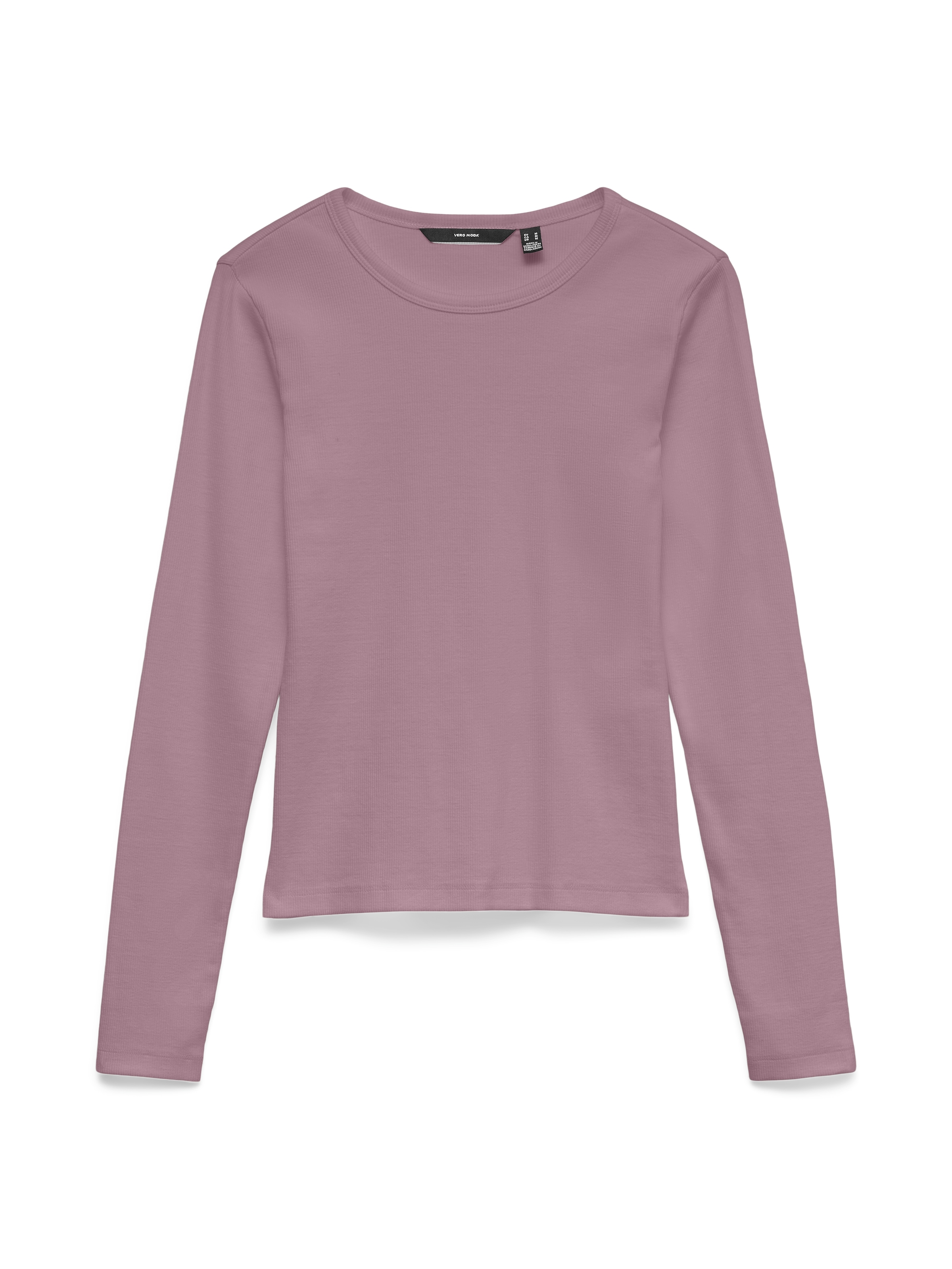 Vero Moda Langarmshirt "VMCHLOE LS SHORT TOP JRS NOOS" Baumwollmischung, slim fit