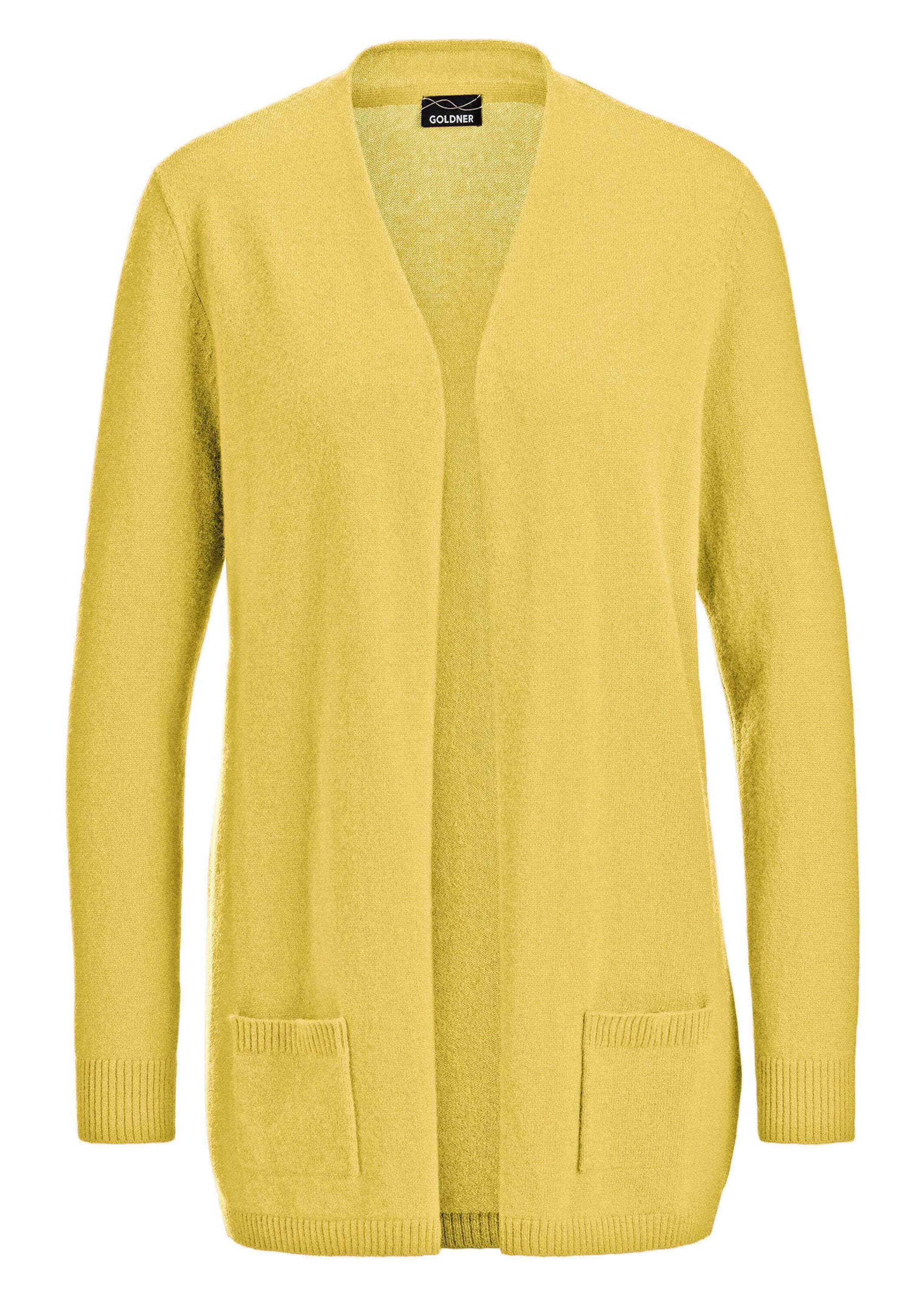 GOLDNER Strickjacke "Kurzgröße Langarm Feinstrick-Cardigan" günstig online kaufen