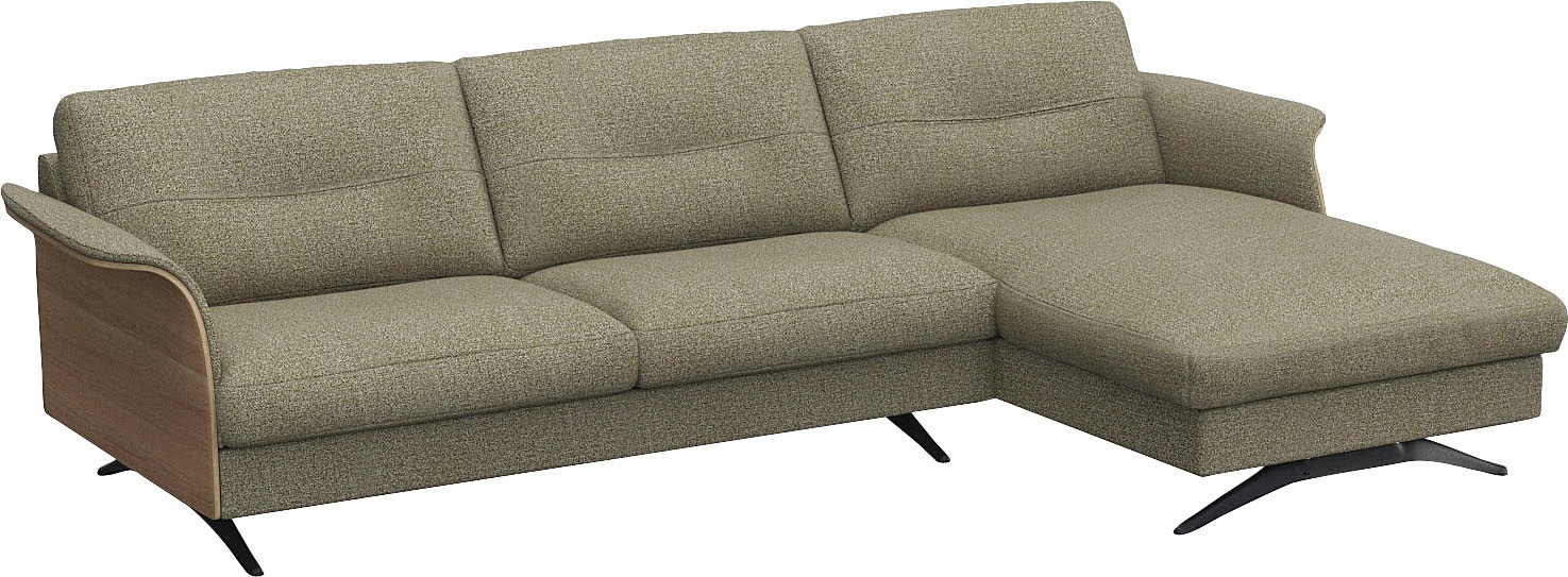 FLEXLUX Ecksofa »Glow, super bequem durch hochwertigem Sitzaufbau mit Federkern, L-Form«, Modernes skandinavisches Design