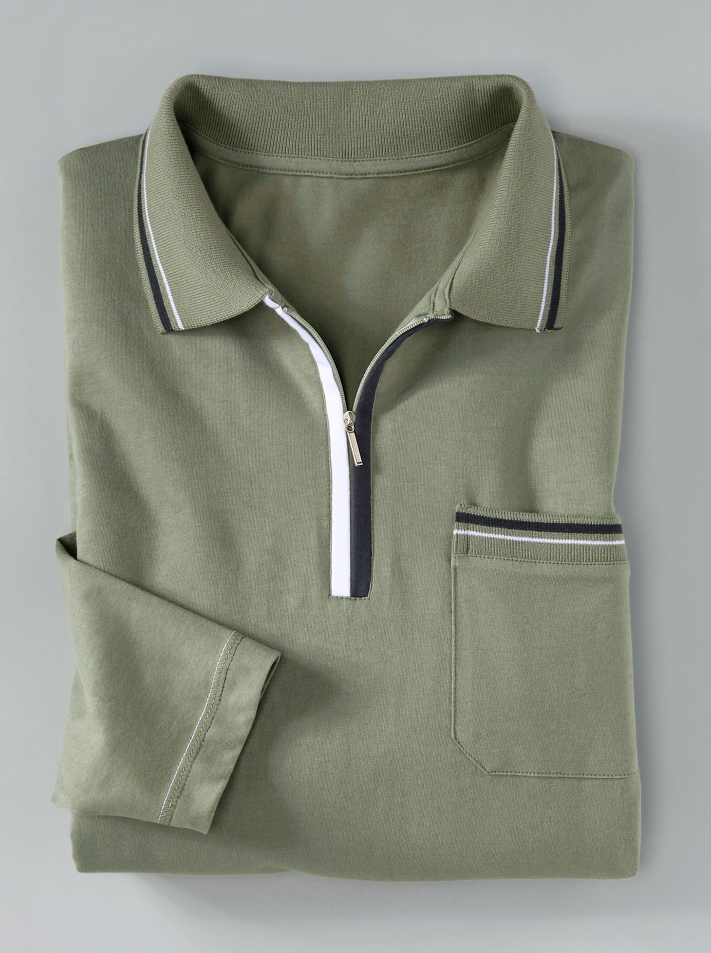 Classic Langarm-Poloshirt "Poloshirt" 1 Stk. tlg. günstig online kaufen