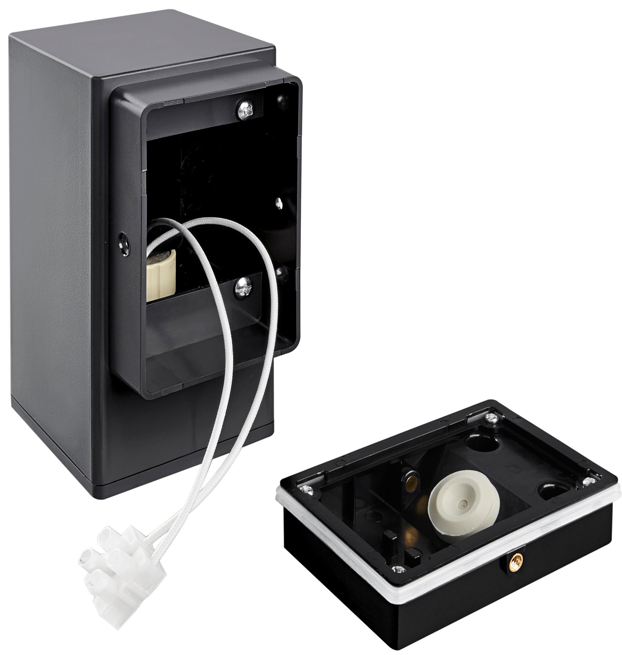 Thumbnail - HEITRONIC Außen-Wandleuchte "Galera" GU10 1 Stk. Wandlampe, Außenlampe, Montageschrauben aus rostfreiem V4A-Edelstahl