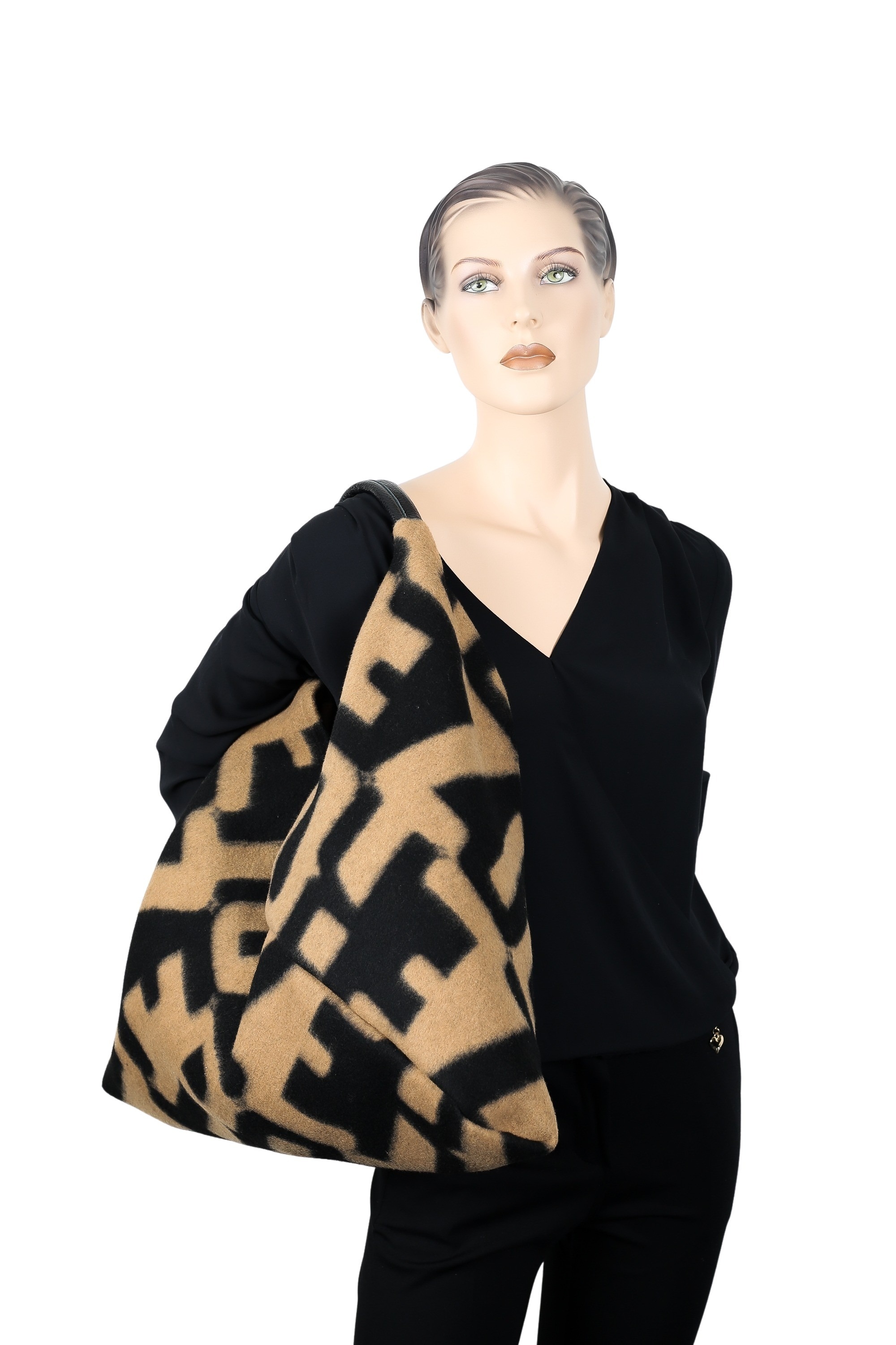 COLLEZIONE ALESSANDRO Schultertasche »Fashionista«, Dicke Stofftasche, Made in Italy