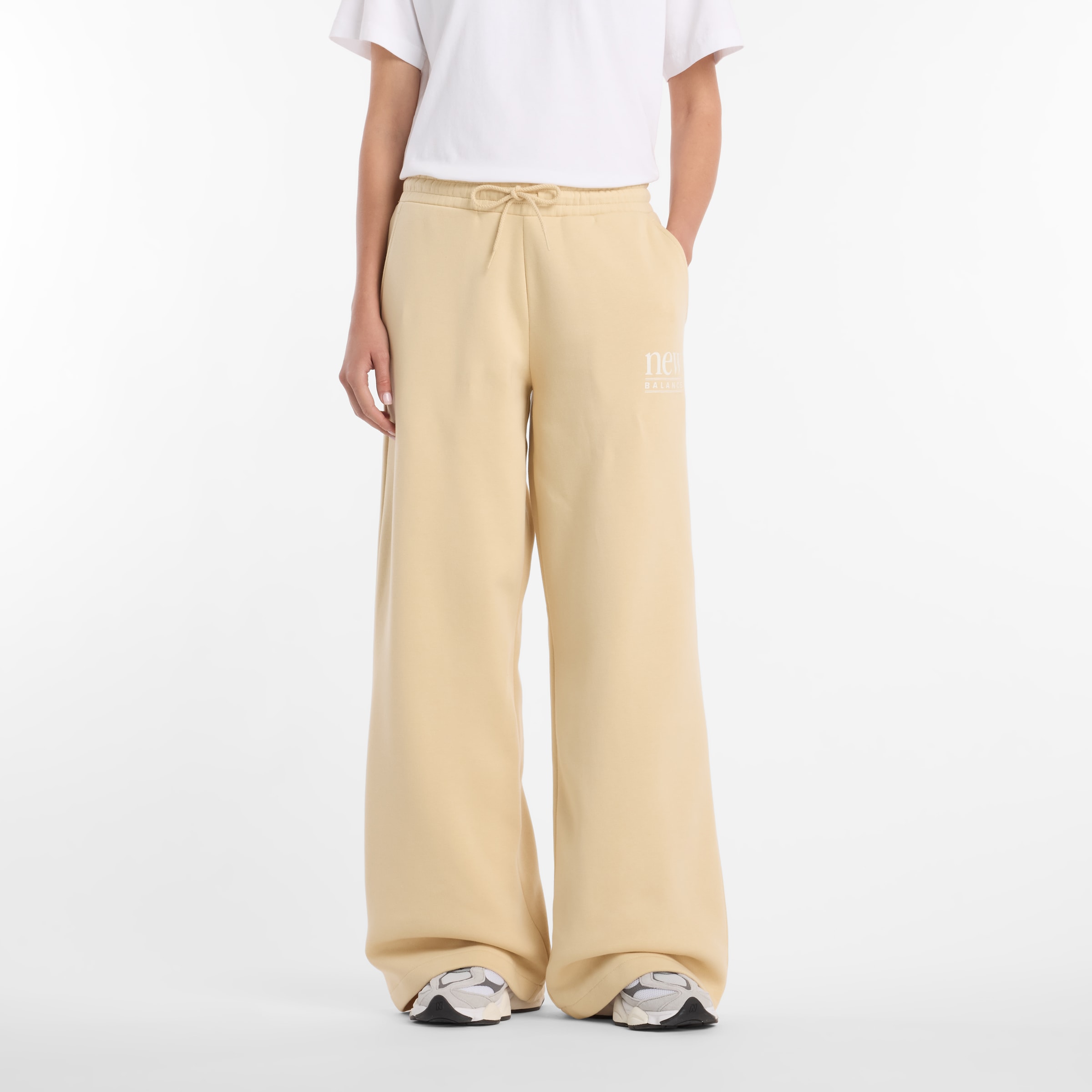 New Balance Jogginghose mit Kordelverschluss, aus Baumwolle und Polyester, bequeme Passform