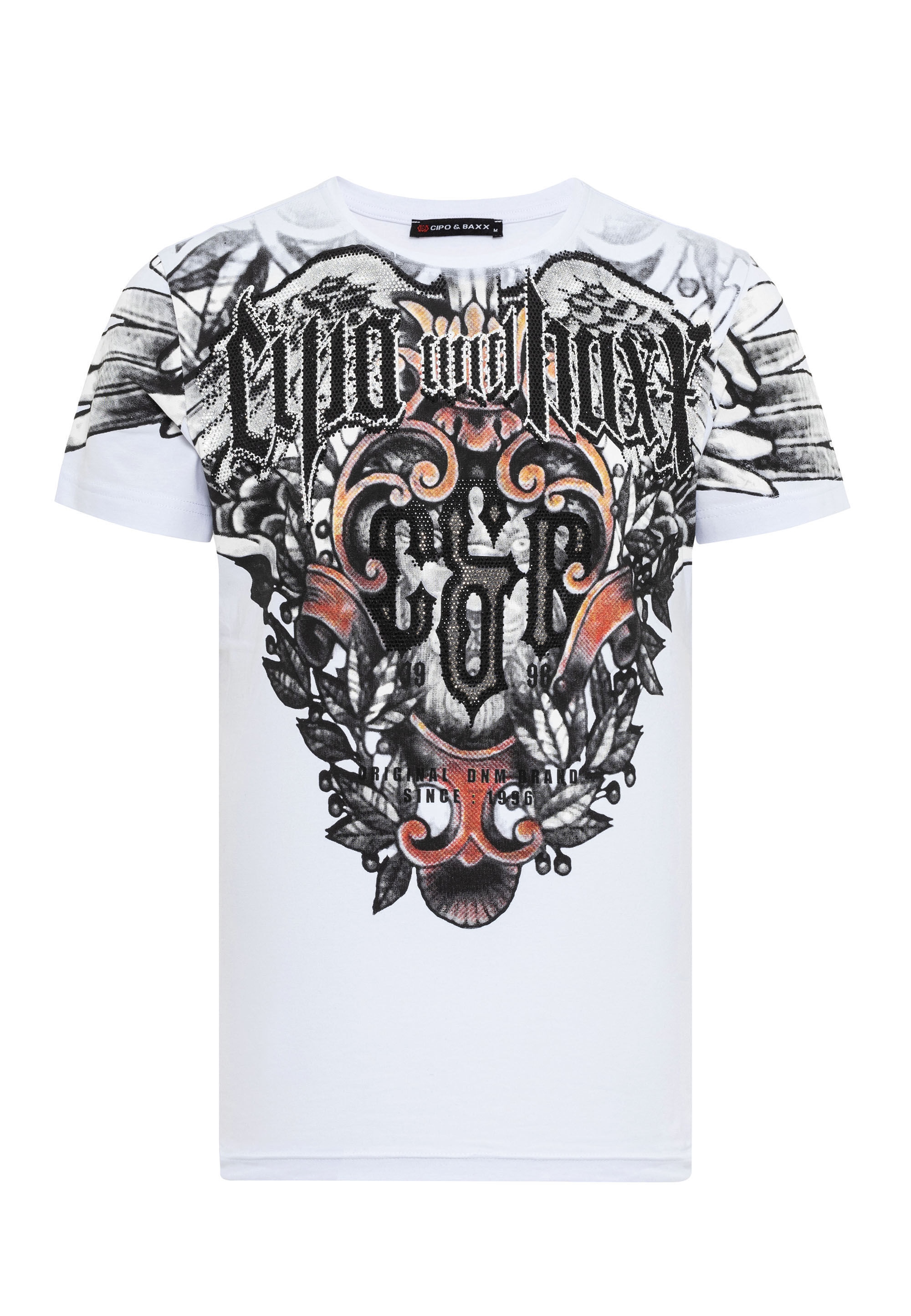 Cipo & Baxx T-Shirt »T-Shirt«, aus hochwertiger Baumwolle